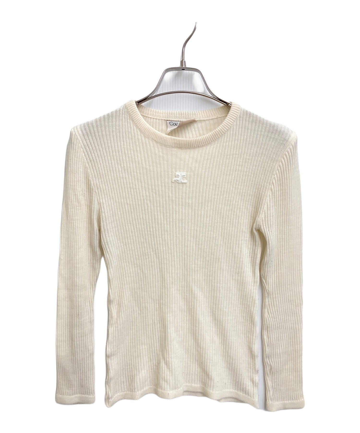 中古・古着通販】courreges (クレージュ) ヴィンテージリブニット 
