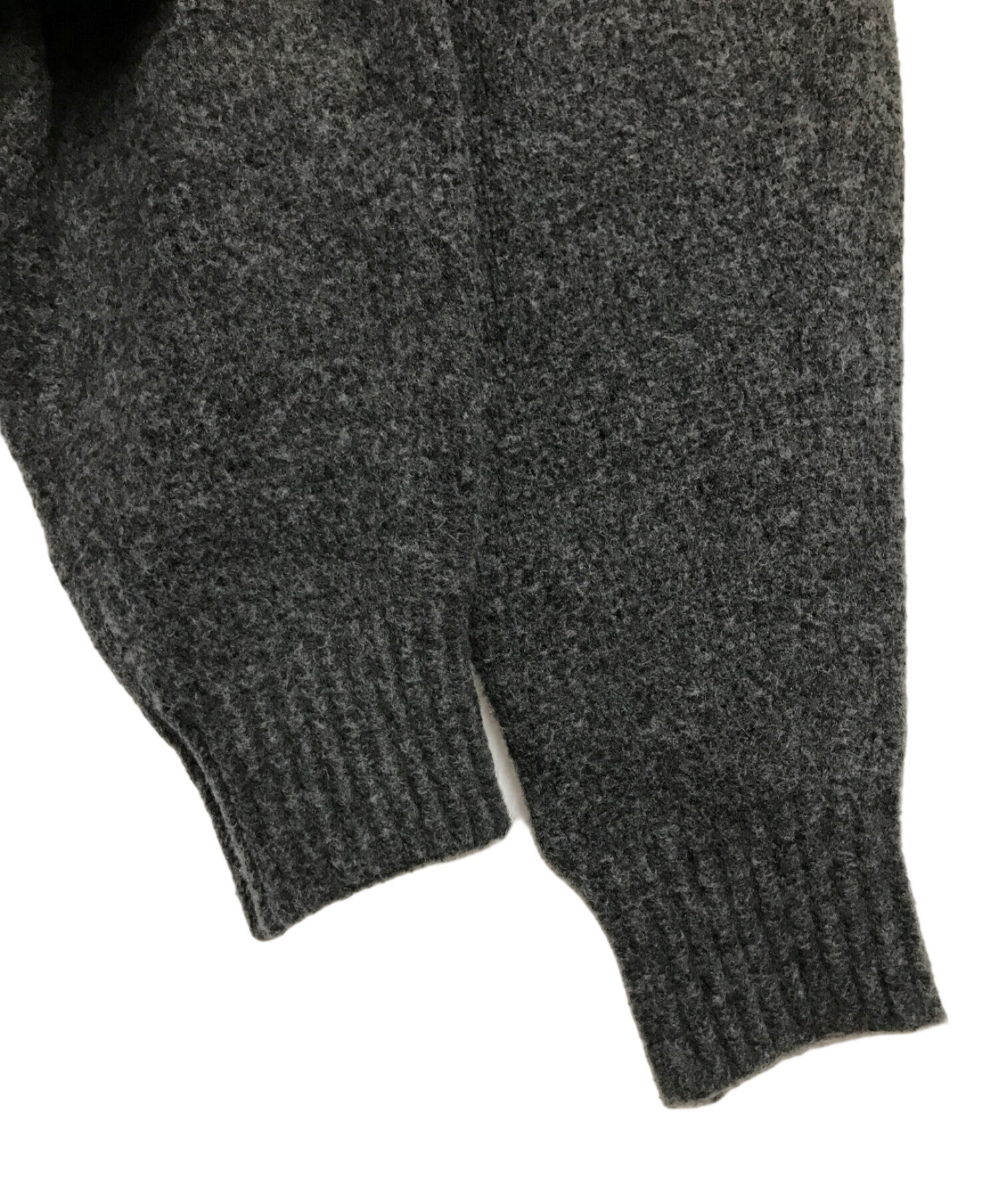 中古・古着通販】MIESROHE (ミースロエ) ハイネックウールニットカーデ サングラスレイバン