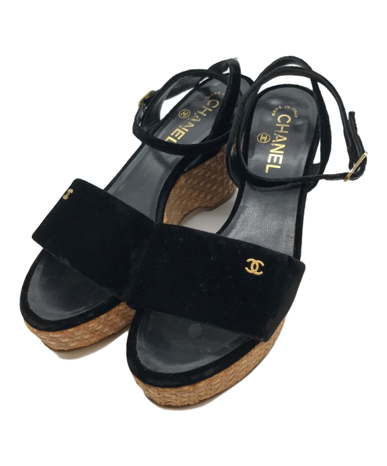 中古・古着通販】CHANEL (シャネル) プラットフォームサンダル 