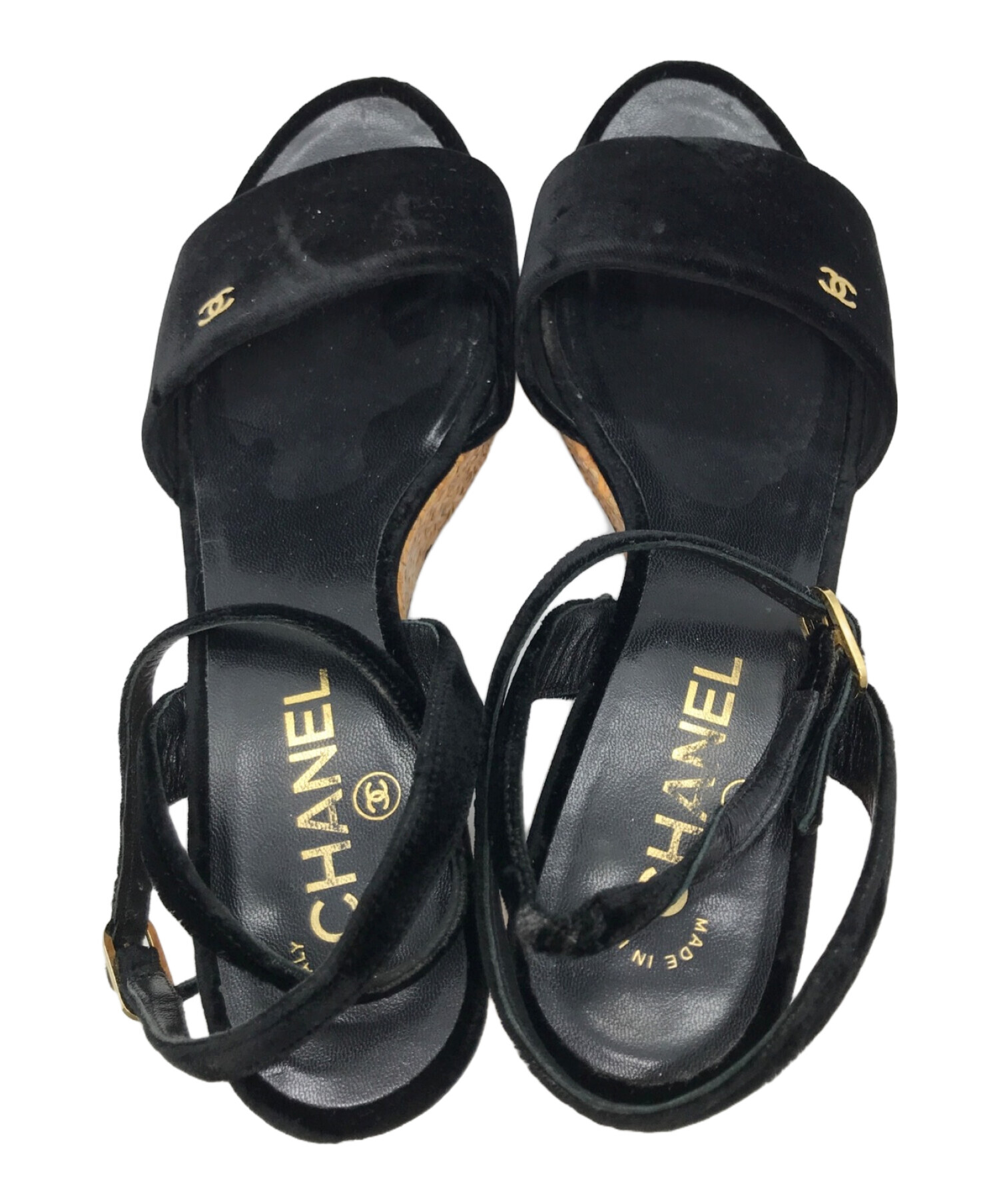 中古・古着通販】CHANEL (シャネル) プラットフォームサンダル 