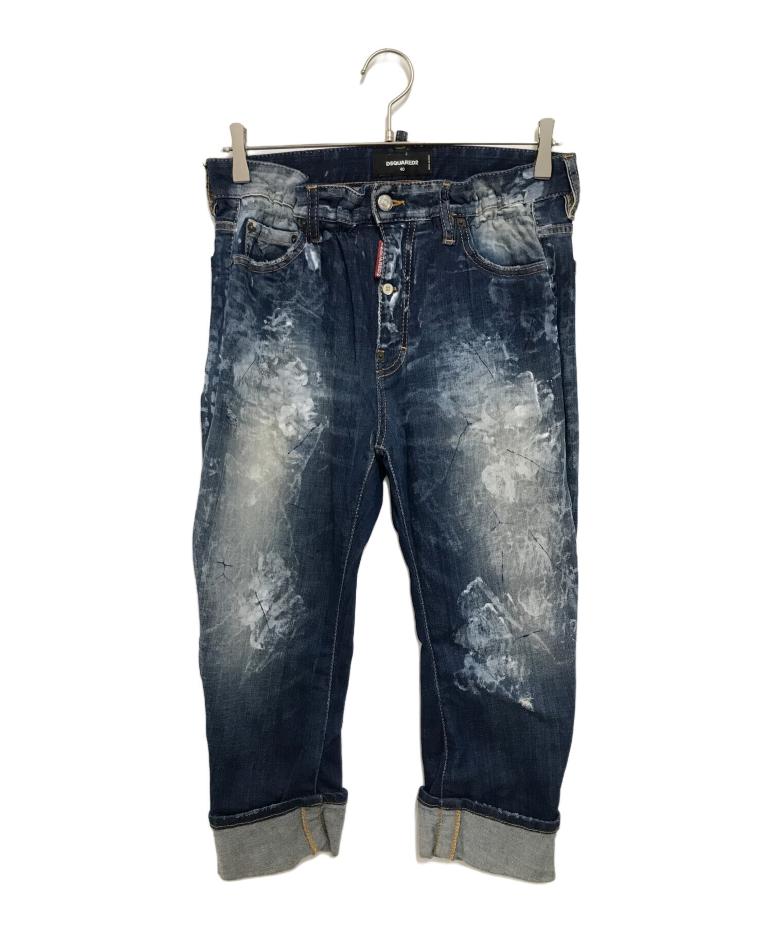 中古・古着通販】DSQUARED2 (ディースクエアード) ペイント加工デニム 