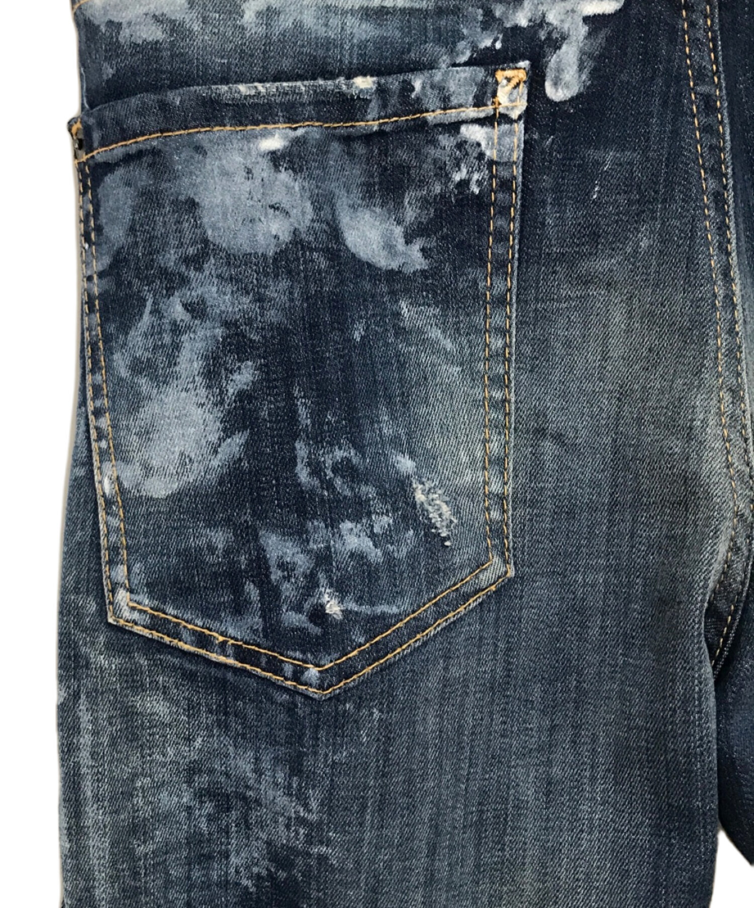 中古・古着通販】DSQUARED2 (ディースクエアード) ペイント加工デニム 