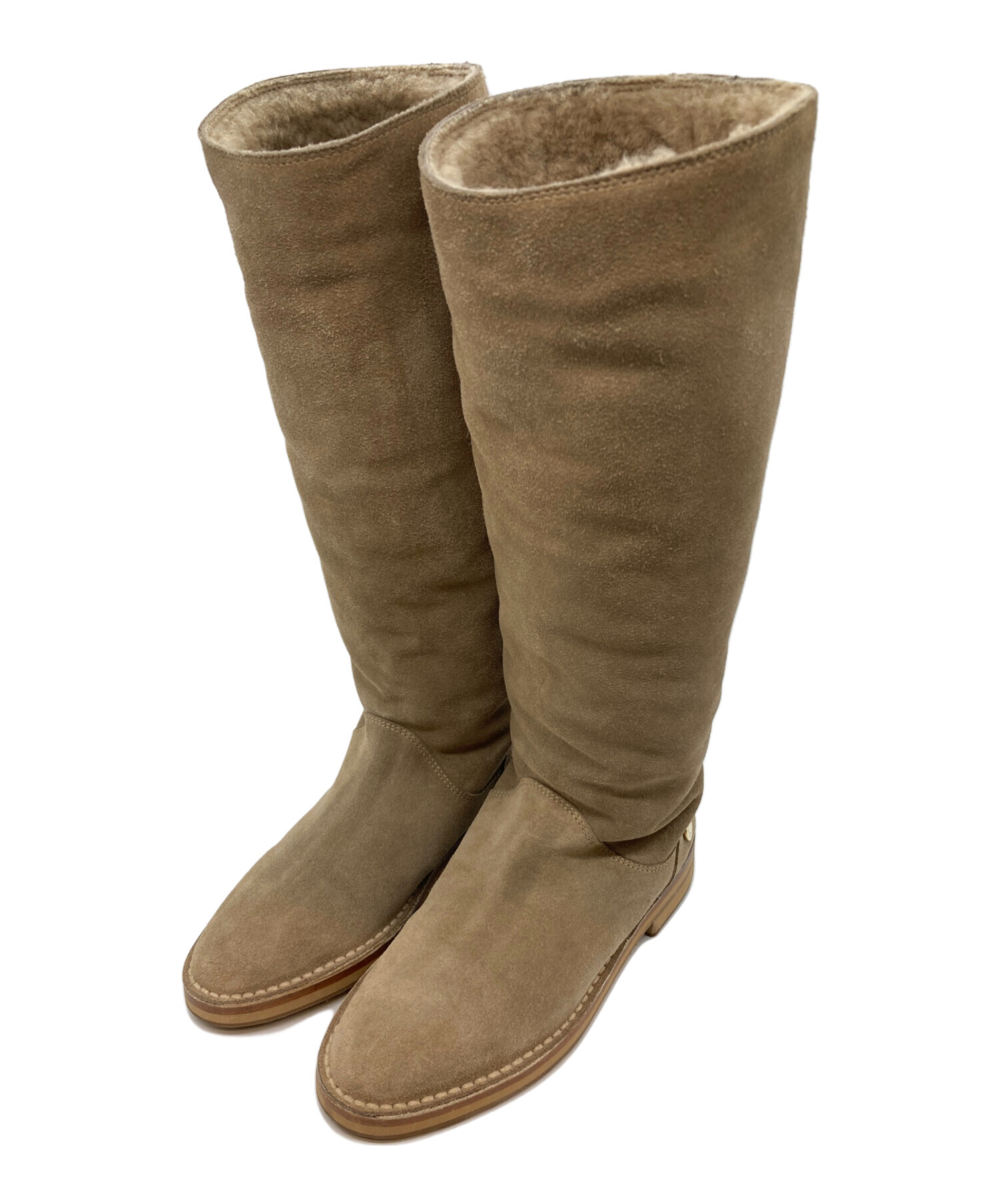 美品◇JIMMY CHOO／ジミーチュウ 102WALK スタッズストラップ レースップ スウェードレザー ロングブーツ フラットブーツ ブラウン系 37 ジミー チュウ」の\u201cロミー\u201dスタイルを作る名品・定番辞典 vol.14