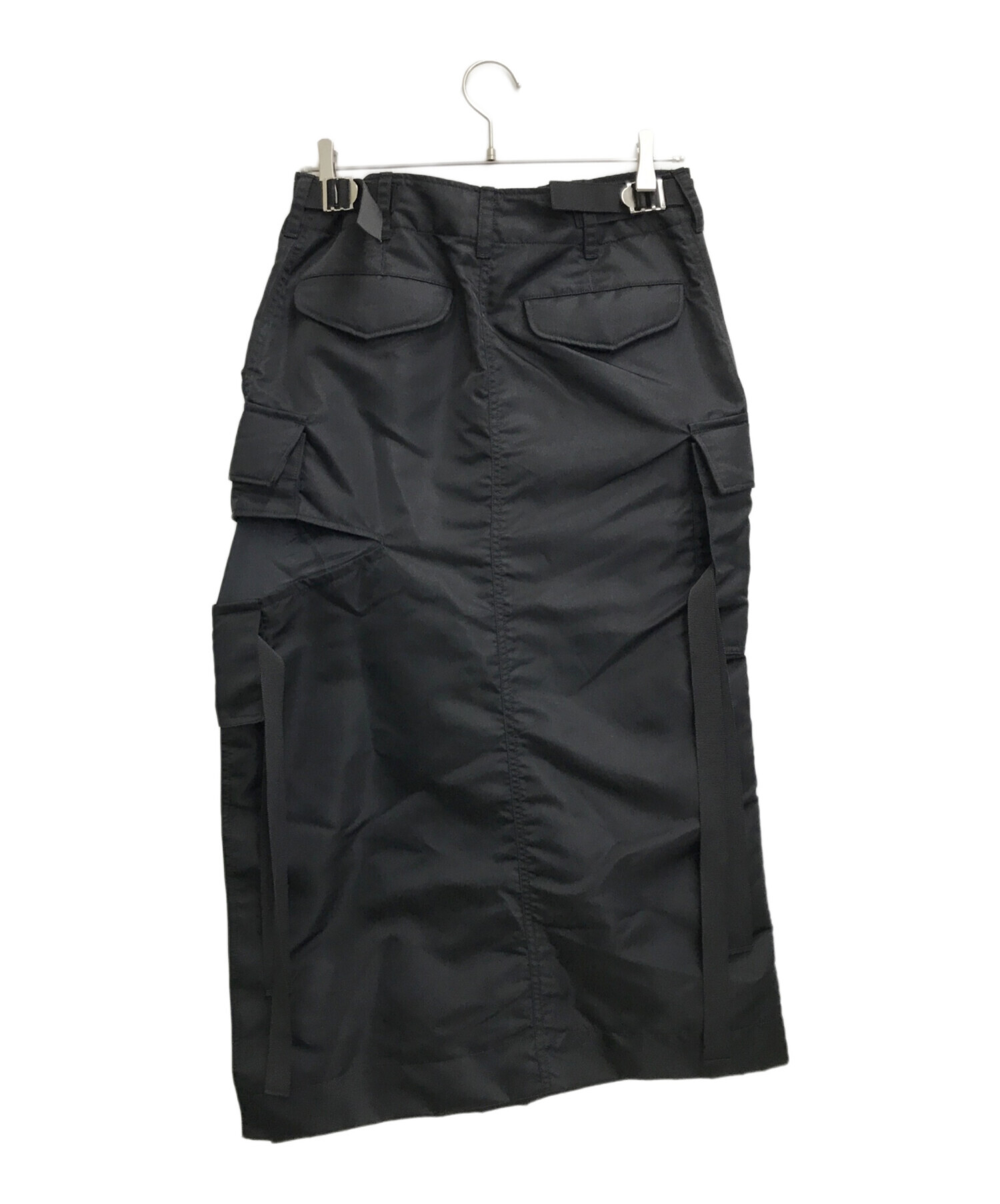 中古・古着通販】sacai (サカイ) Nylon Twill Skirt ブラック 
