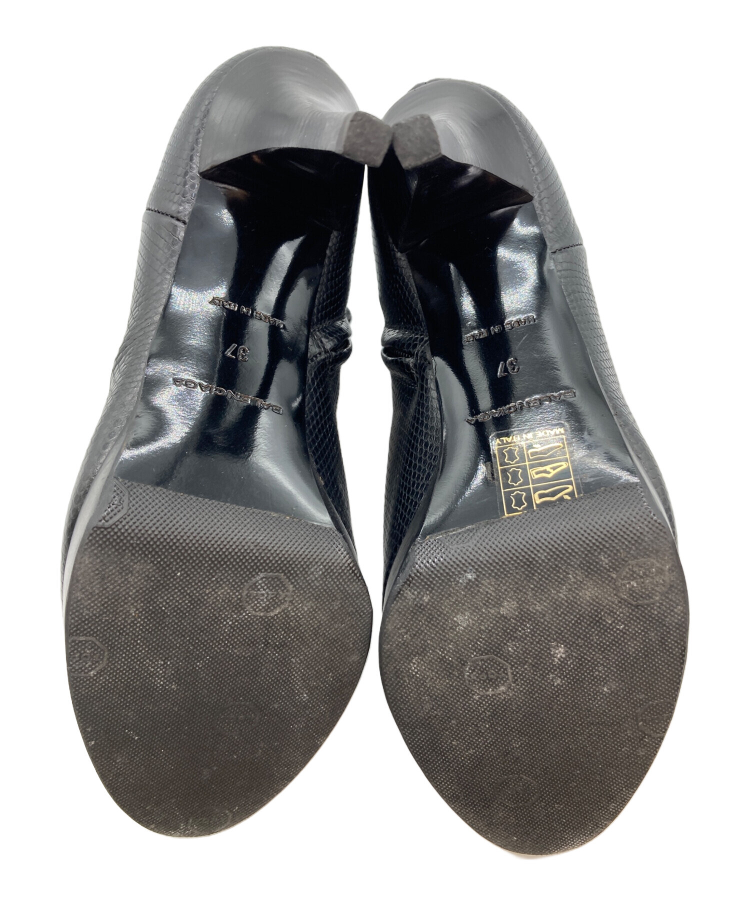 中古・古着通販】BALENCIAGA (バレンシアガ) ブーティ ブラック サイズ 