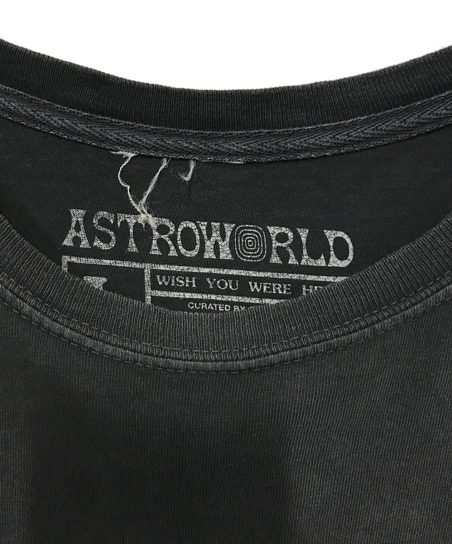 Travis Scott トラヴィス スコット ASTRO WORLD プリントTシャツ ブラック サイズ:L