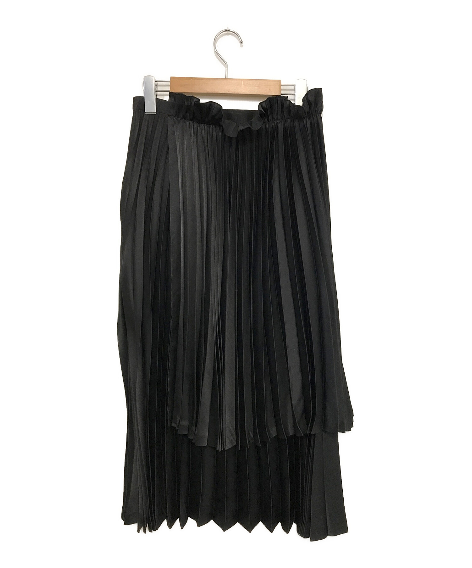 noir kei ninomiya (ノワール ケイ ニノミヤ) プリーツスカート ブラック サイズ:S
