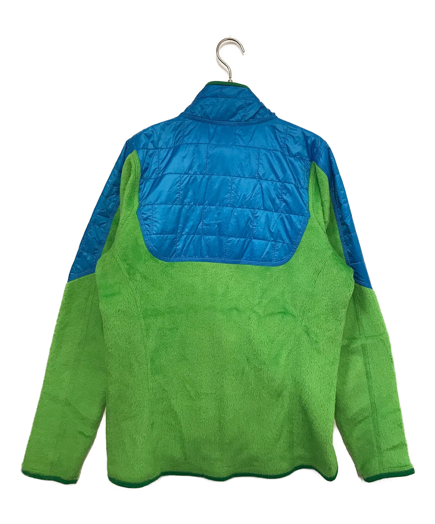 Patagonia (パタゴニア) ナノパフハイブリッドジャケット ブルー×グリーン サイズ:M