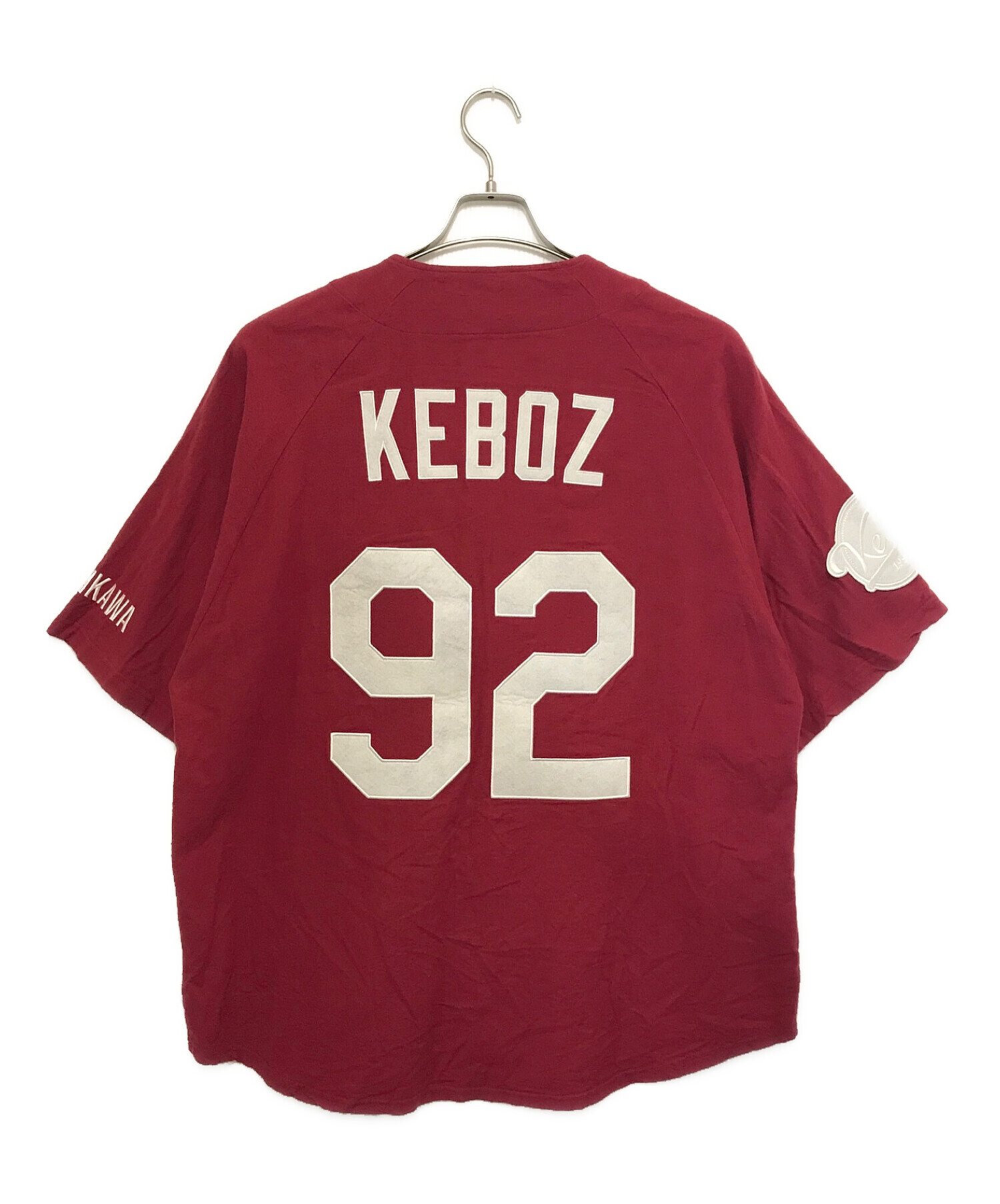 中古・古着通販】KEBOZ (ケボズ) ベースボールシャツ ボルドー サイズ