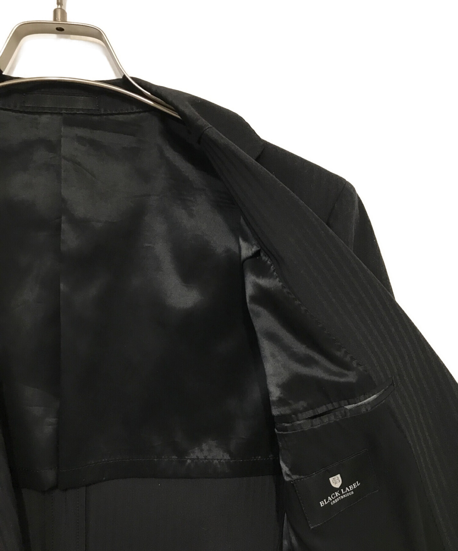 BLACK LABEL CRESTBRIDGE (ブラックレーベル クレストブリッジ) セットアップスーツ ブラック サイズ:40R