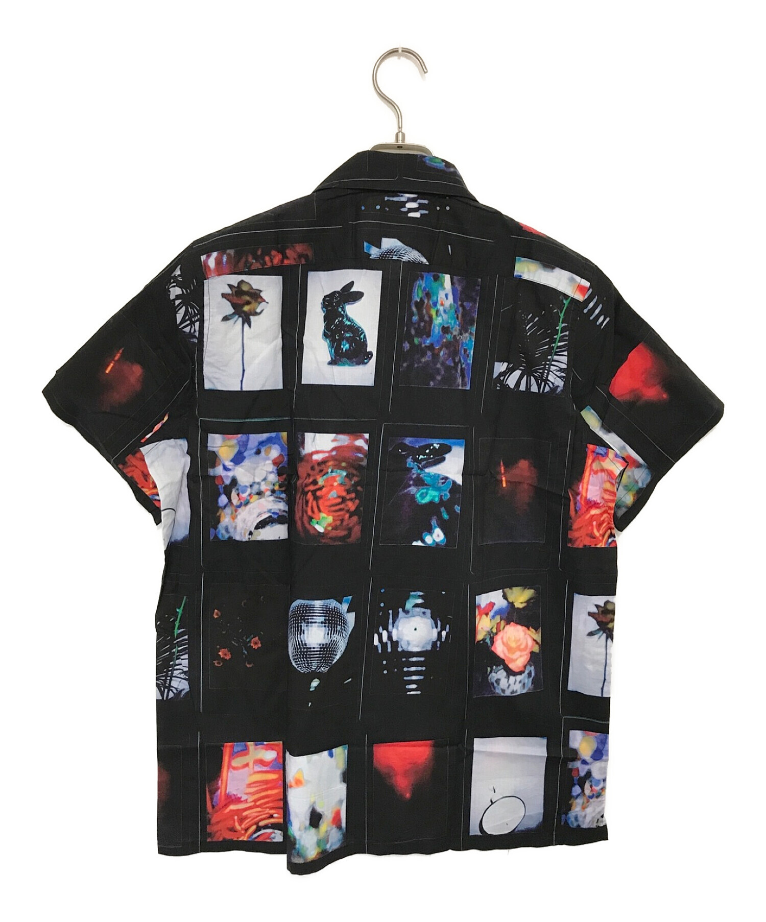 PAUL SMITH (ポールスミス) ブロッキンググラフィック プリントシャツ ブラック サイズ:S 未使用品