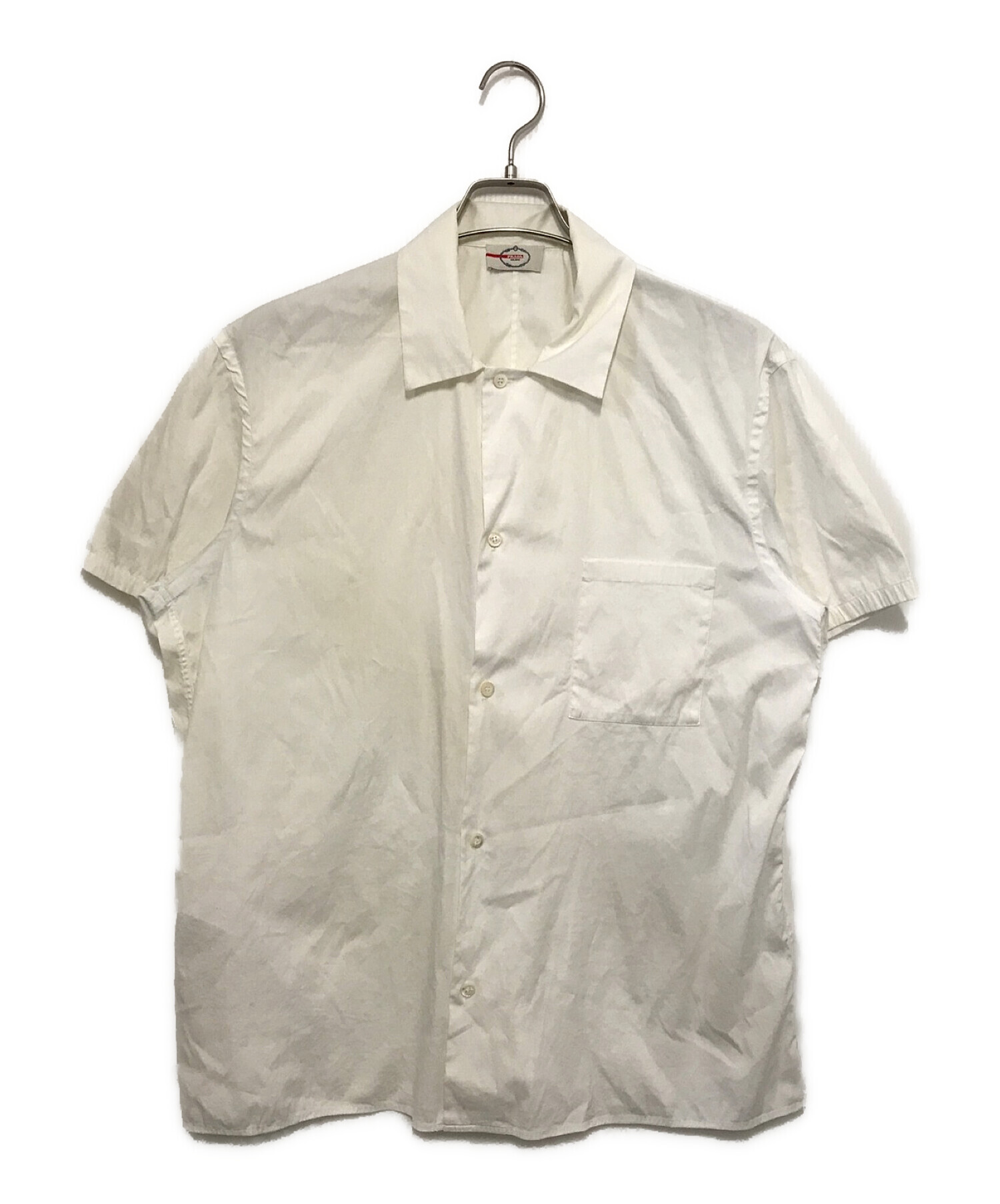 PRADA (プラダ) 半袖シャツ ホワイト サイズ:44
