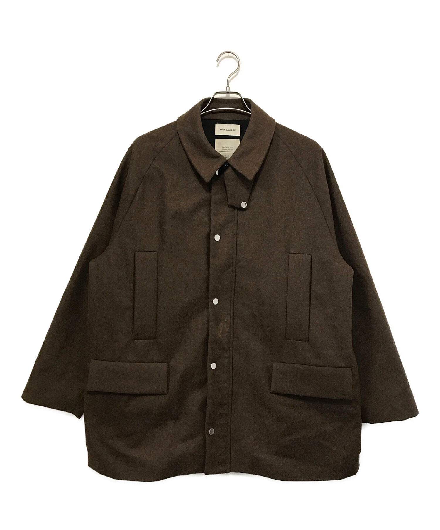 MARKAWARE 】NATURAL ALPACA WAYFARER コート