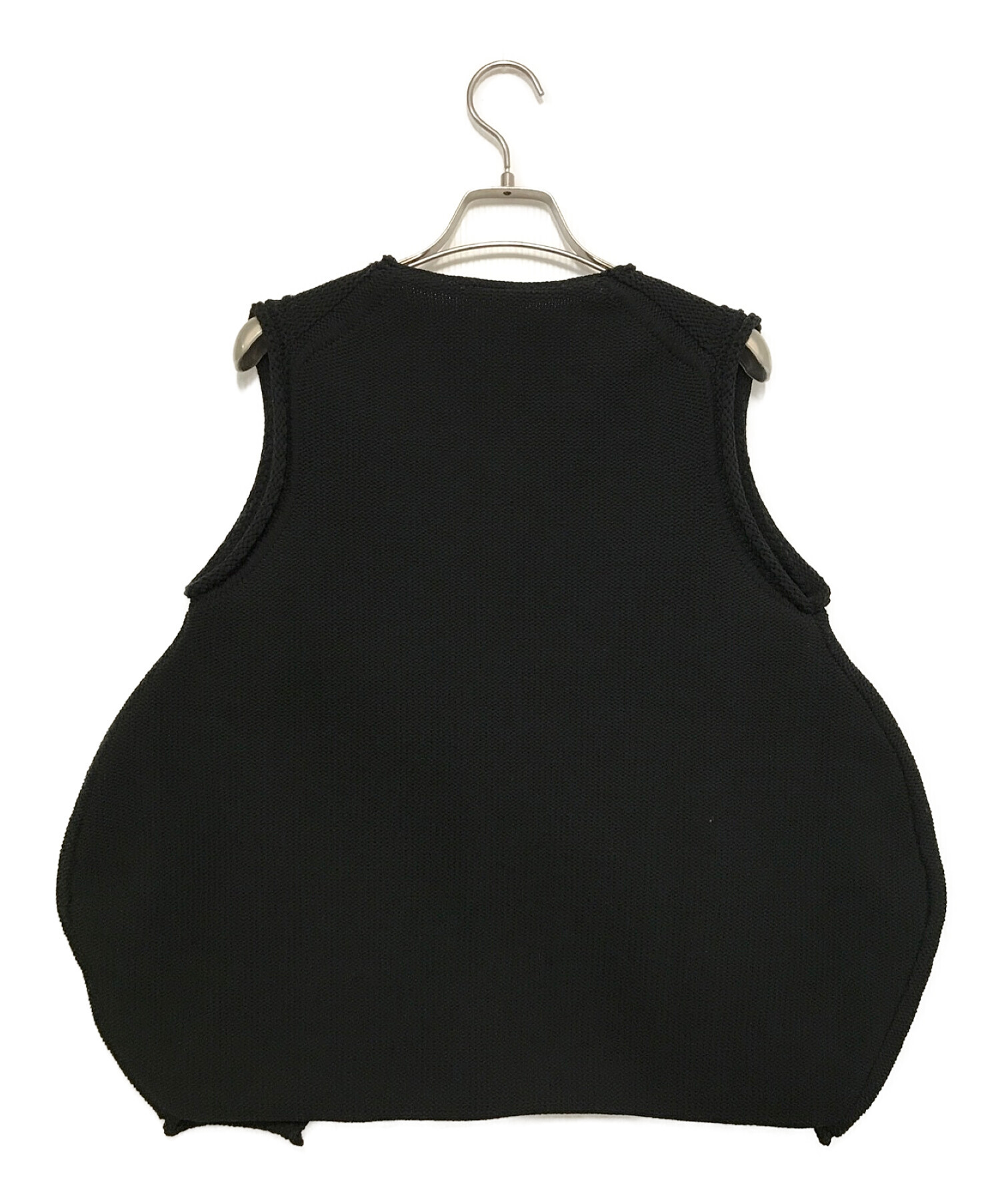 中古・古着通販】Abel (アベル) Slit knit vest ブラック サイズ:F 