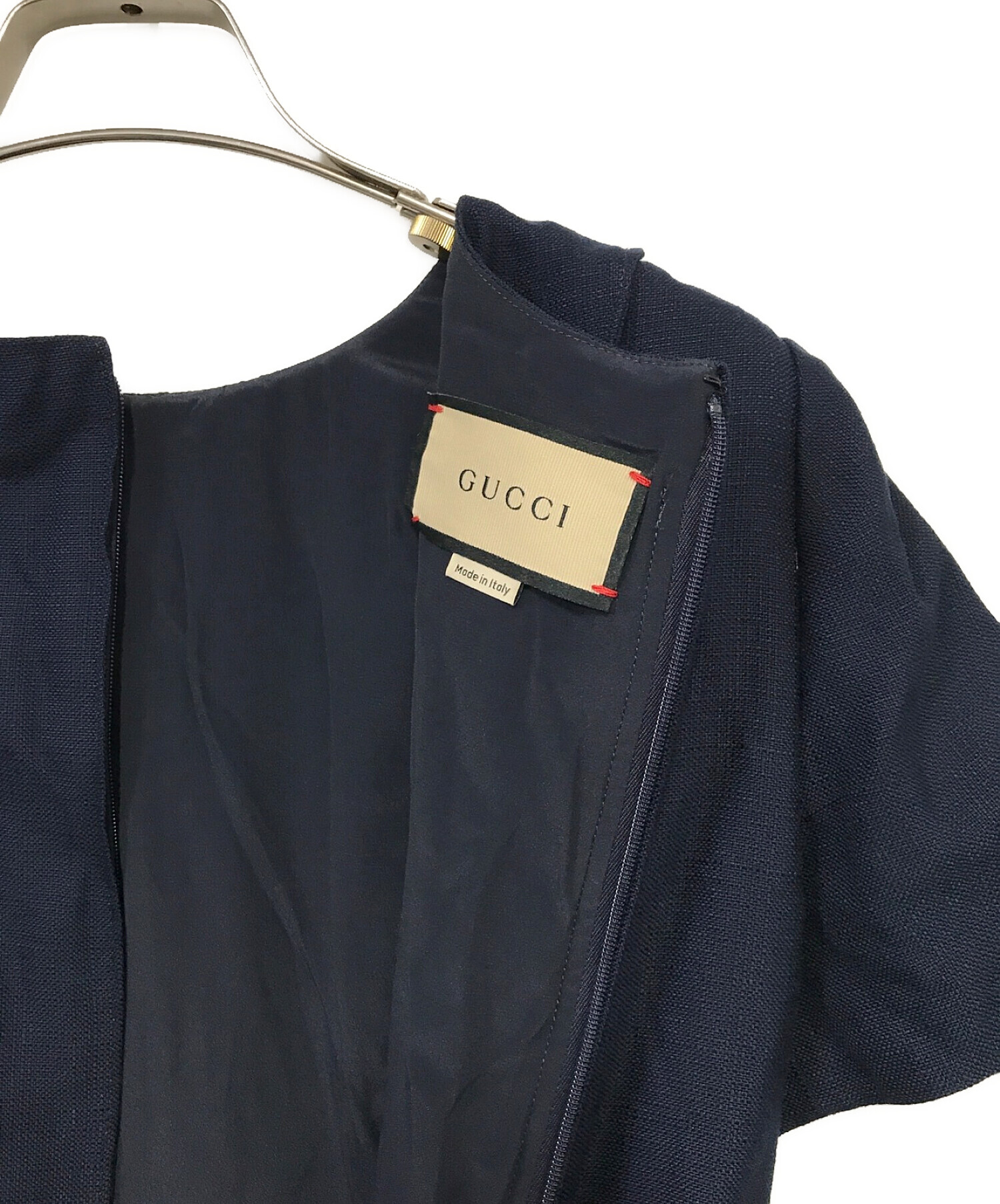 中古・古着通販】GUCCI (グッチ) レーヨンシルクミニワンピース  