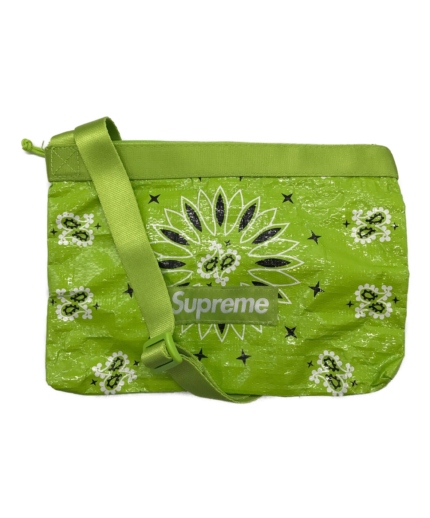 SUPREME (シュプリーム) Bandana Tarp Side Bag グリーン