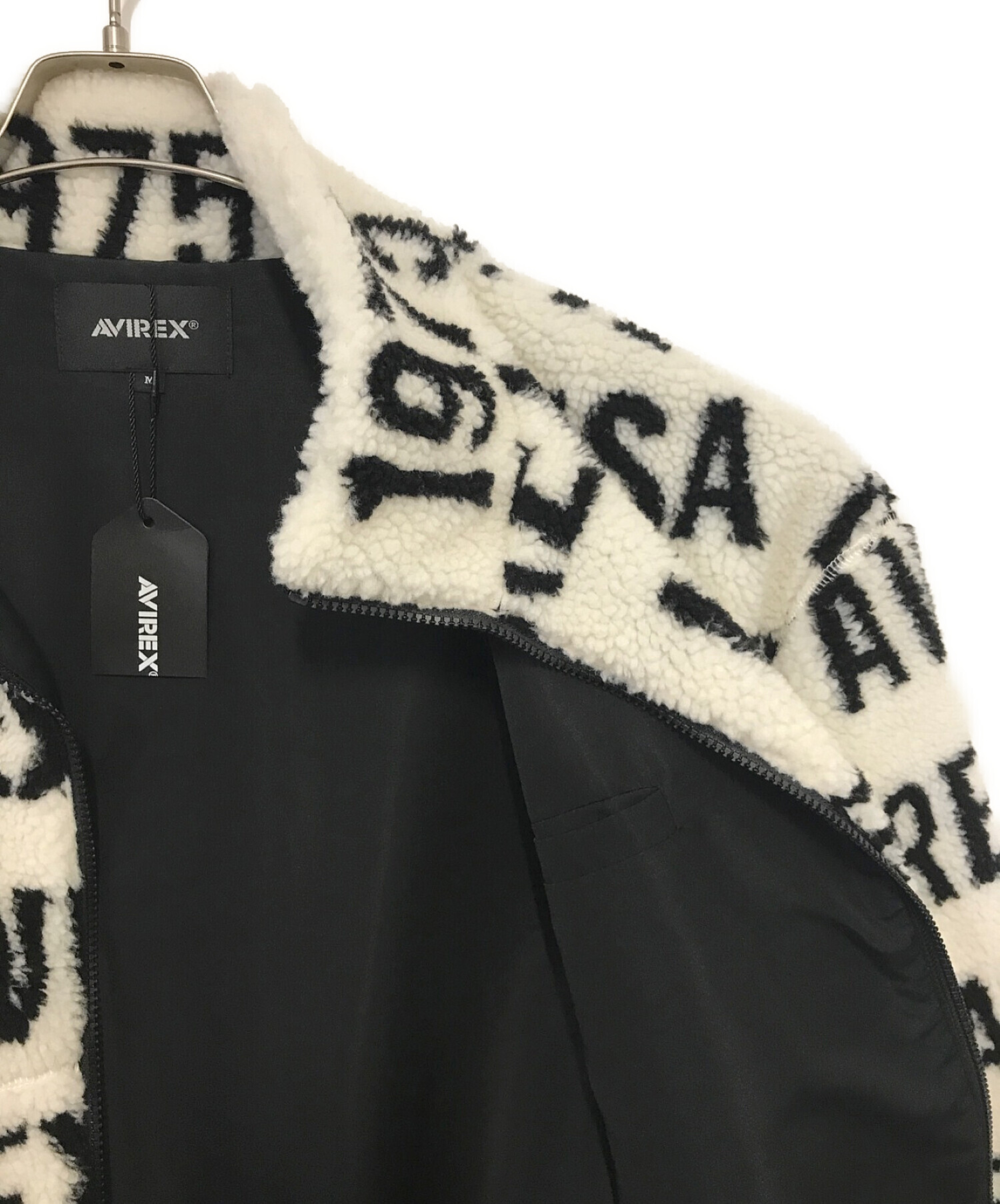 中古・古着通販】AVIREX (アヴィレックス) ボアジャケット ホワイト 