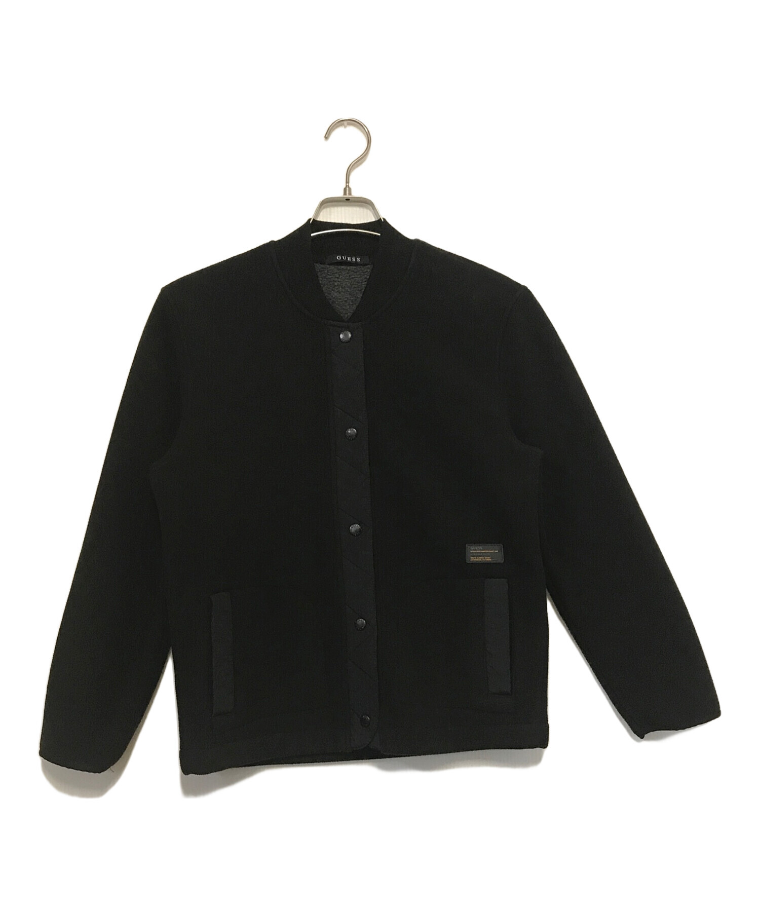 中古・古着通販】GUESS (ゲス) フリースジャケット ブラック 