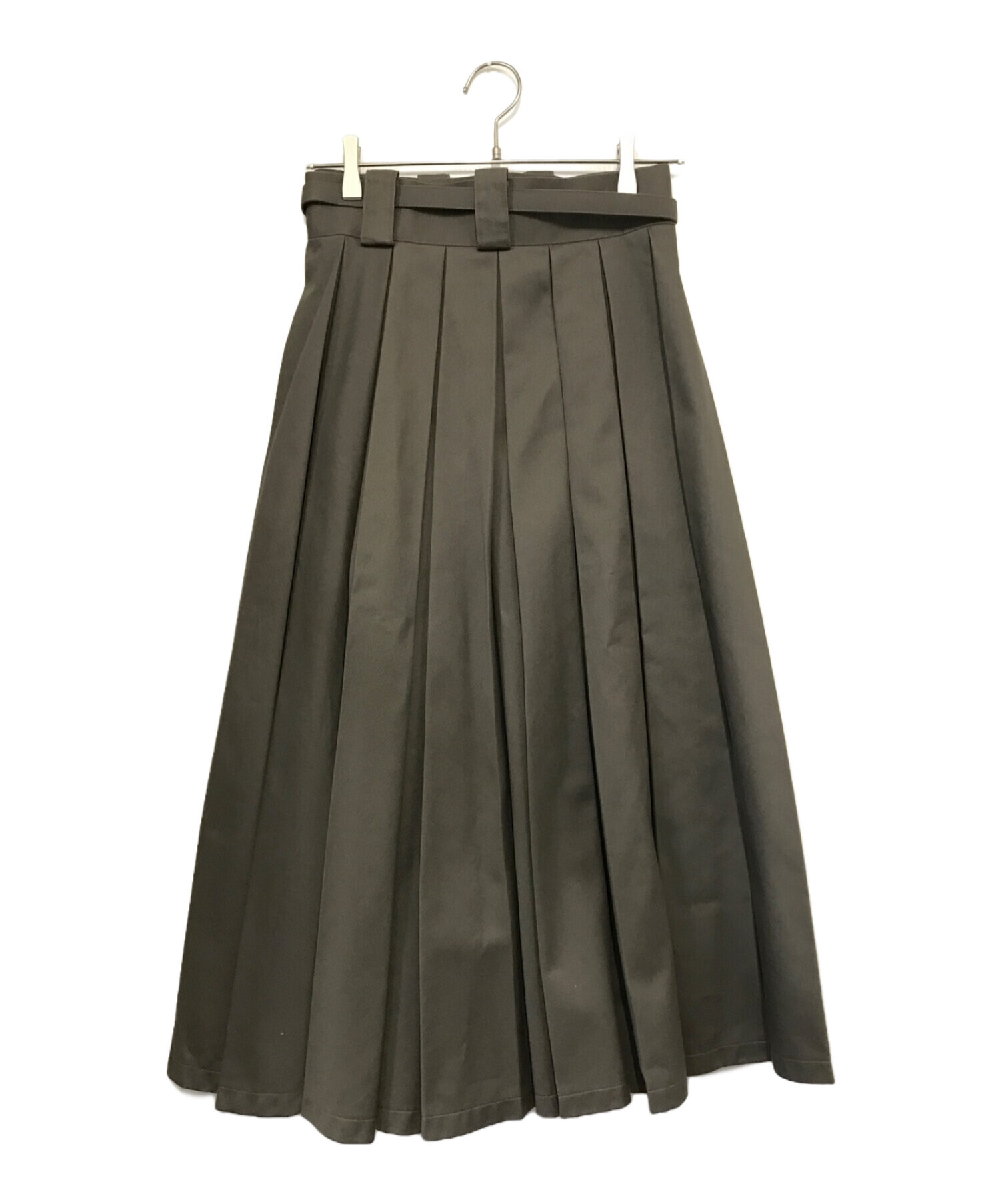 中古・古着通販】foufou (フーフー) super tuck long skirt グレー 