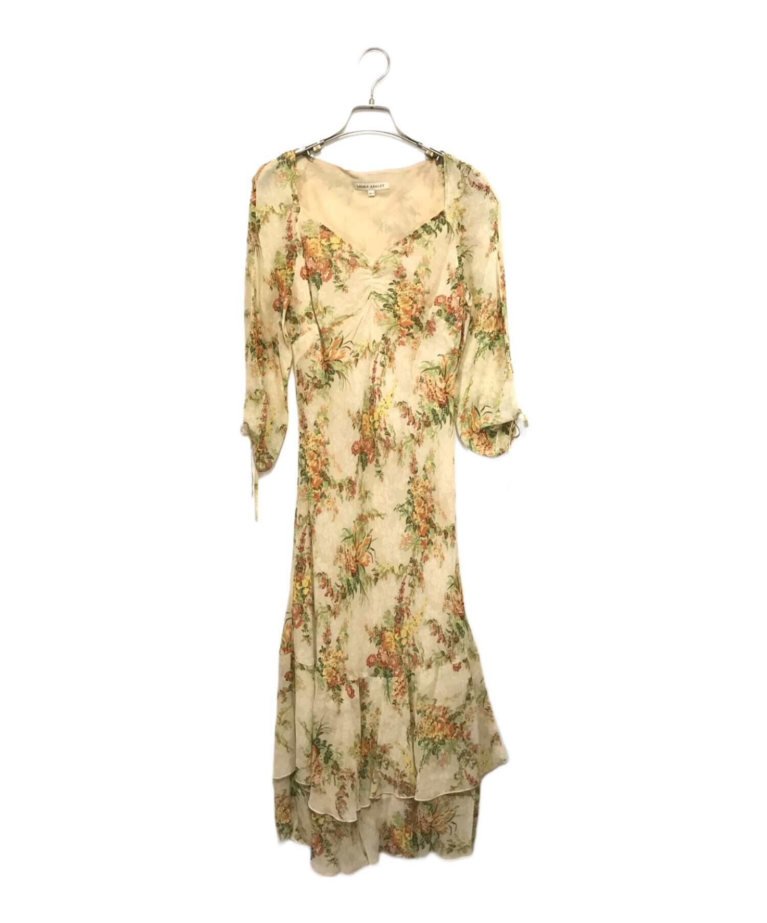 中古・古着通販】LAURA ASHLEY (ローラ アシュレイ) 花柄シルク 