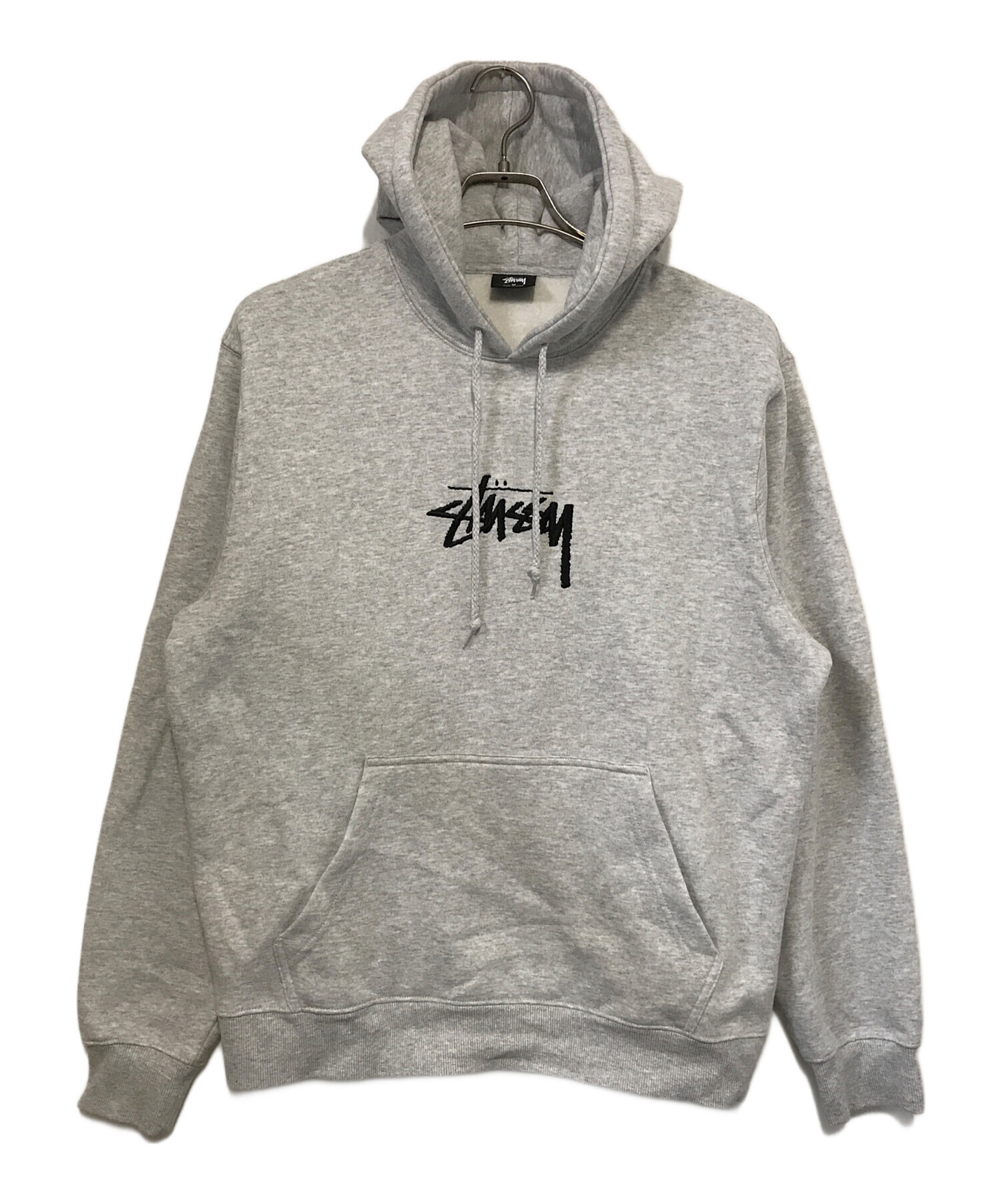 中古・古着通販】stussy (ステューシー) 刺繍ロゴパーカー グレー 