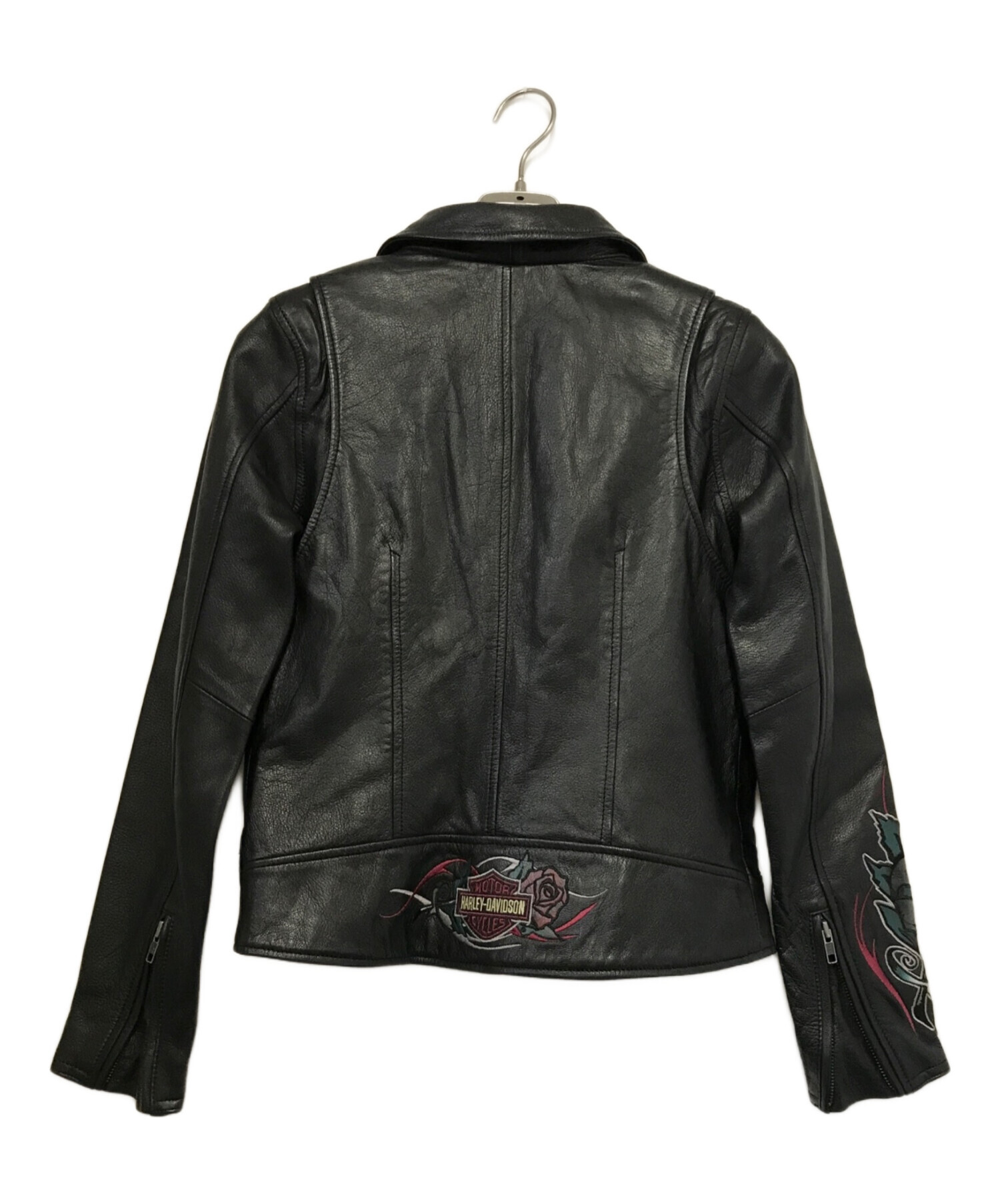中古・古着通販】HARLEY-DAVIDSON (ハーレーダビッドソン) 刺繍レザー 