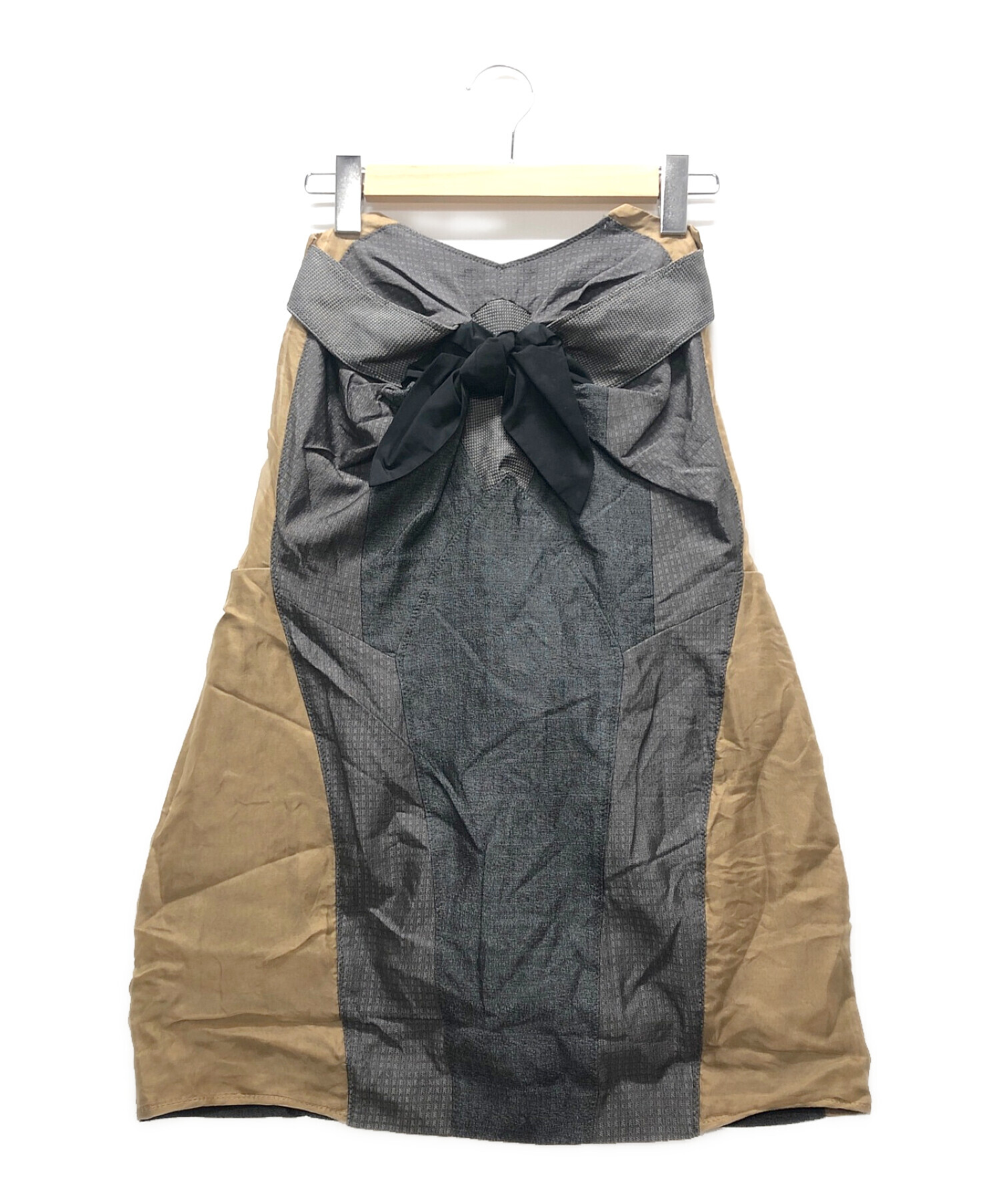 TOGA (トーガ) シルク混スカート ブラウン サイズ:Ｍ