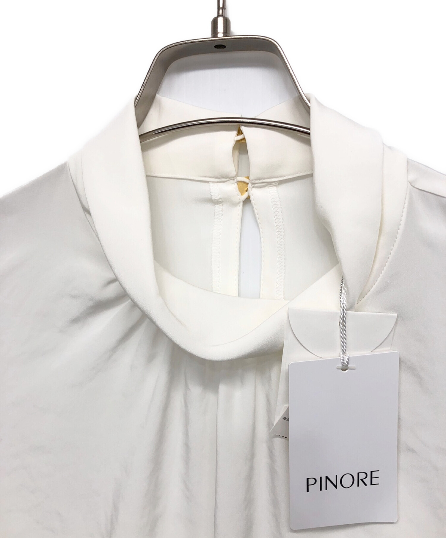 PINORE (ピノーレ) 長袖ブラウス ホワイト サイズ:38 未使用品
