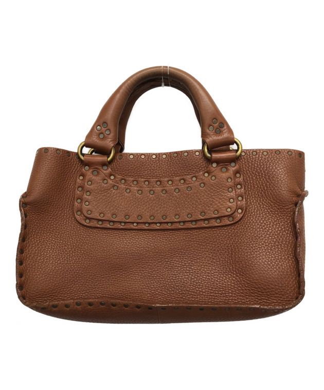 4BH24 CELINE セリーヌ ハンドバッグ 本革 ブラウン 4BH24 CELINE セリーヌ ハンドバッグ 本革 ブラウン