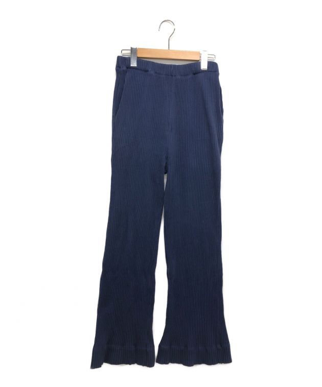 中古・古着通販】BASERANGE (ベースレンジ) リブパンツ ネイビー  