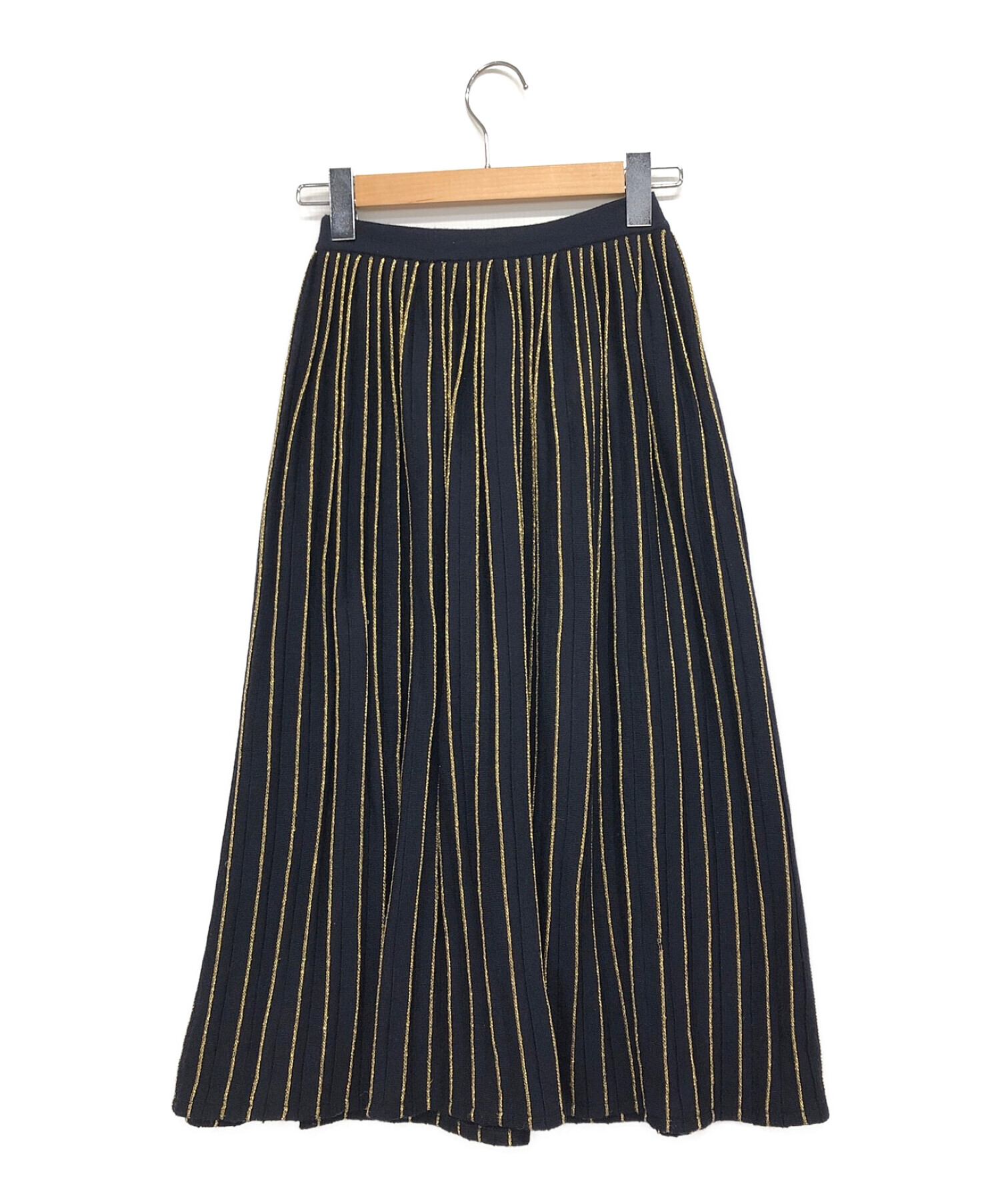 中古・古着通販】GUCCI (グッチ) ニットスカート ネイビー サイズ:xs  