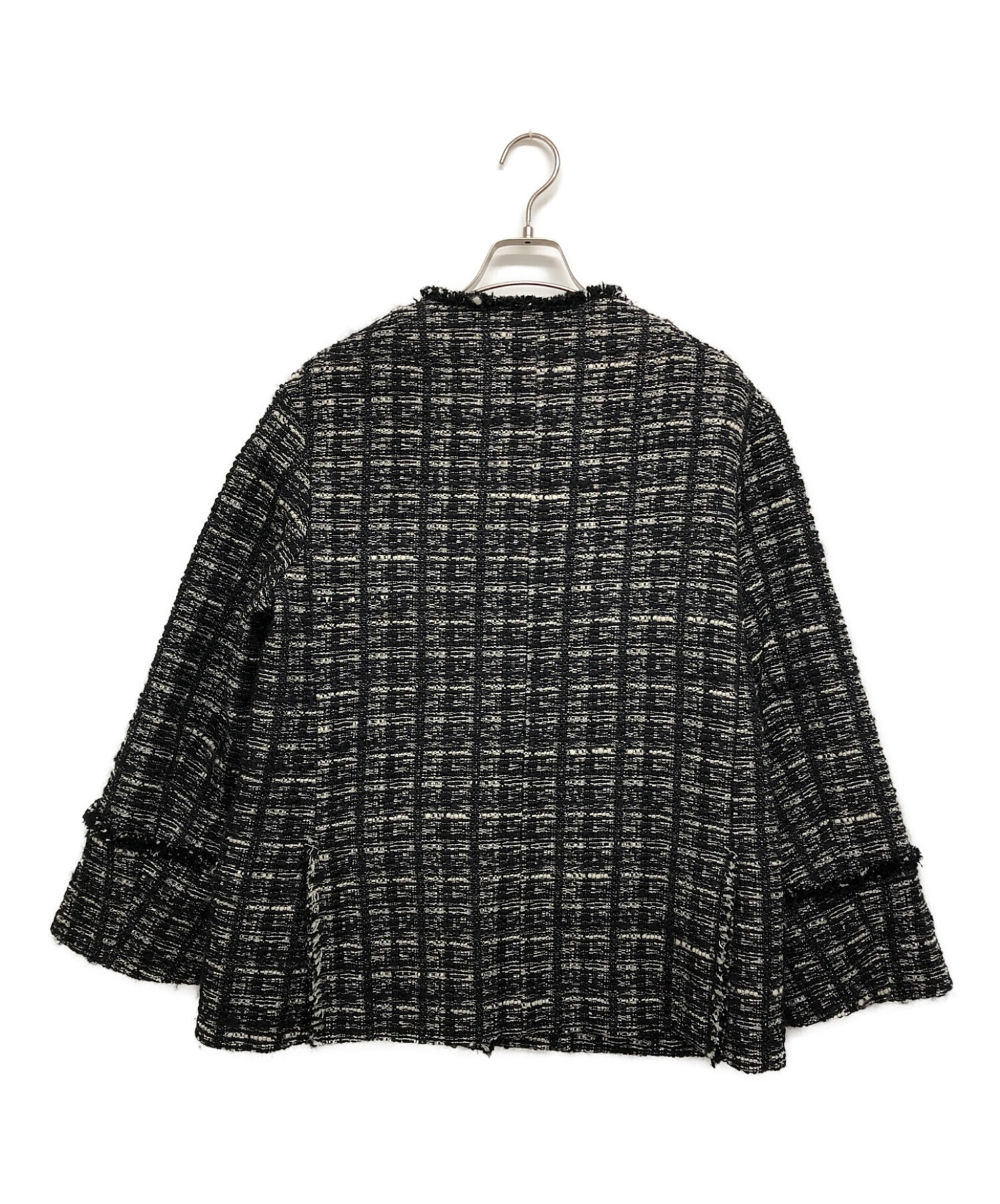 IENA (イエナ) Monotone Tweed ジャケット ブラック サイズ:36