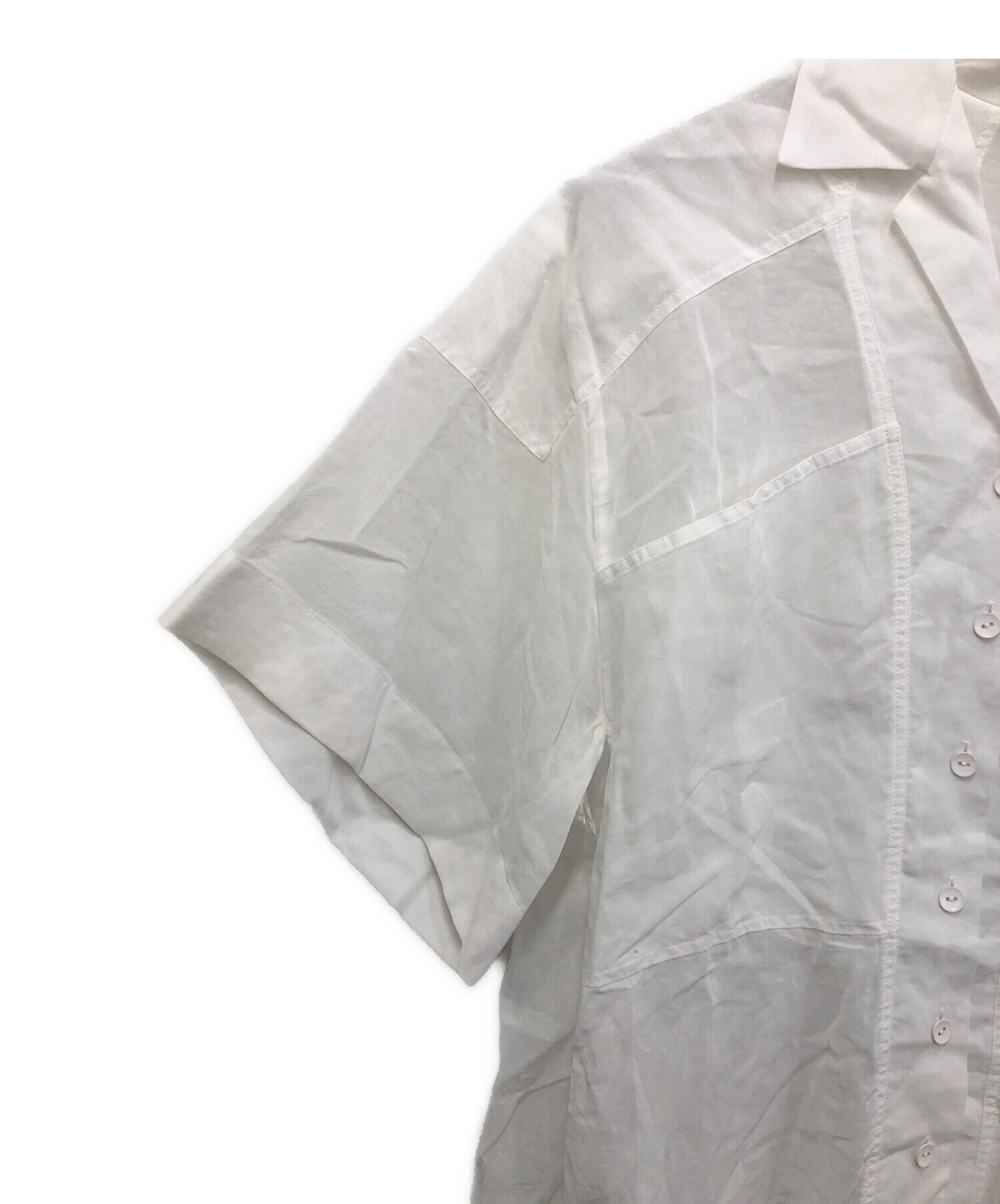 中古・古着通販】IRENE (アイレネ) Cotton Boil Shirt ホワイト サイズ 