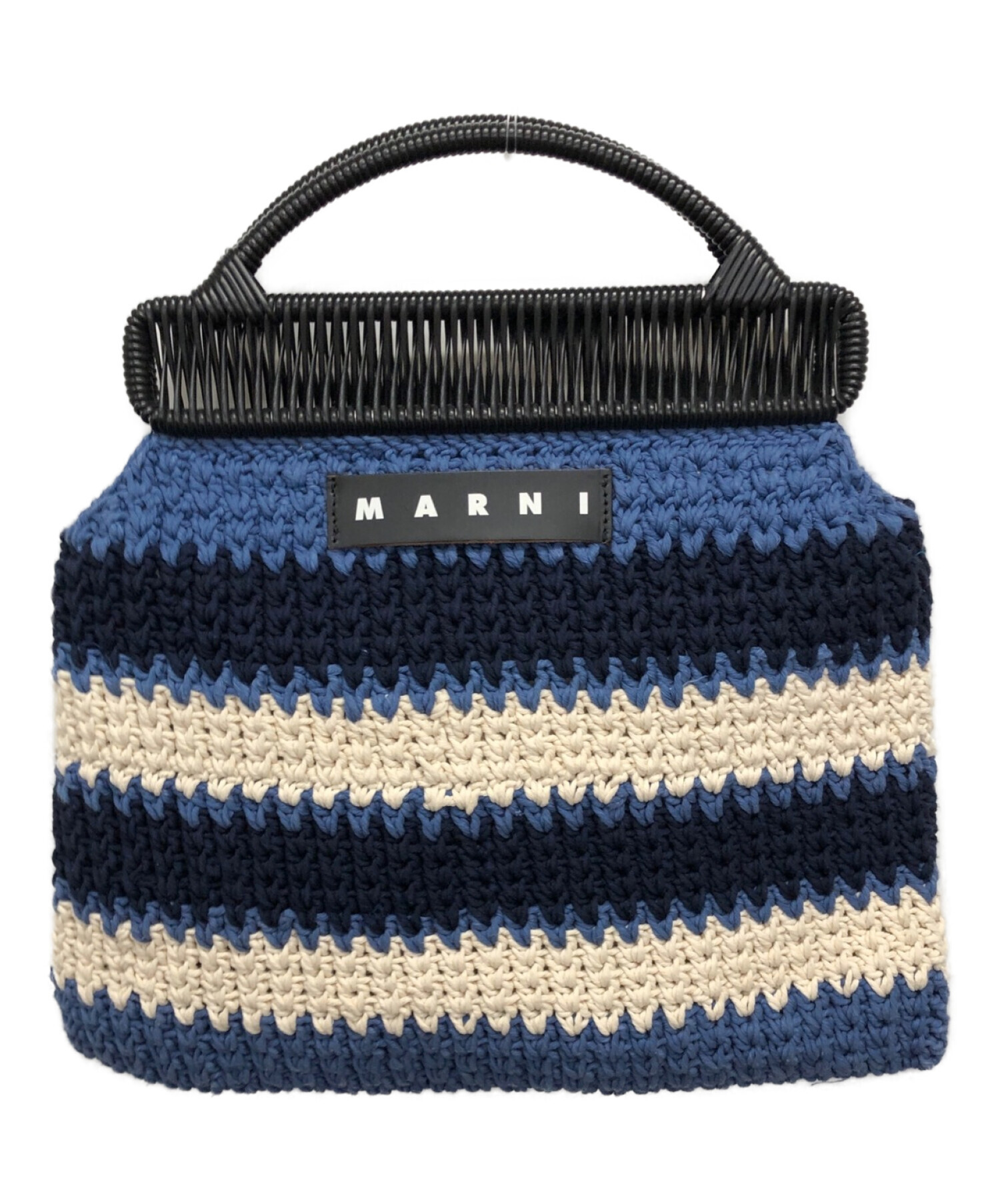 中古・古着通販】MARNI (マルニ) コットンクロシェバッグ スカイブルー 