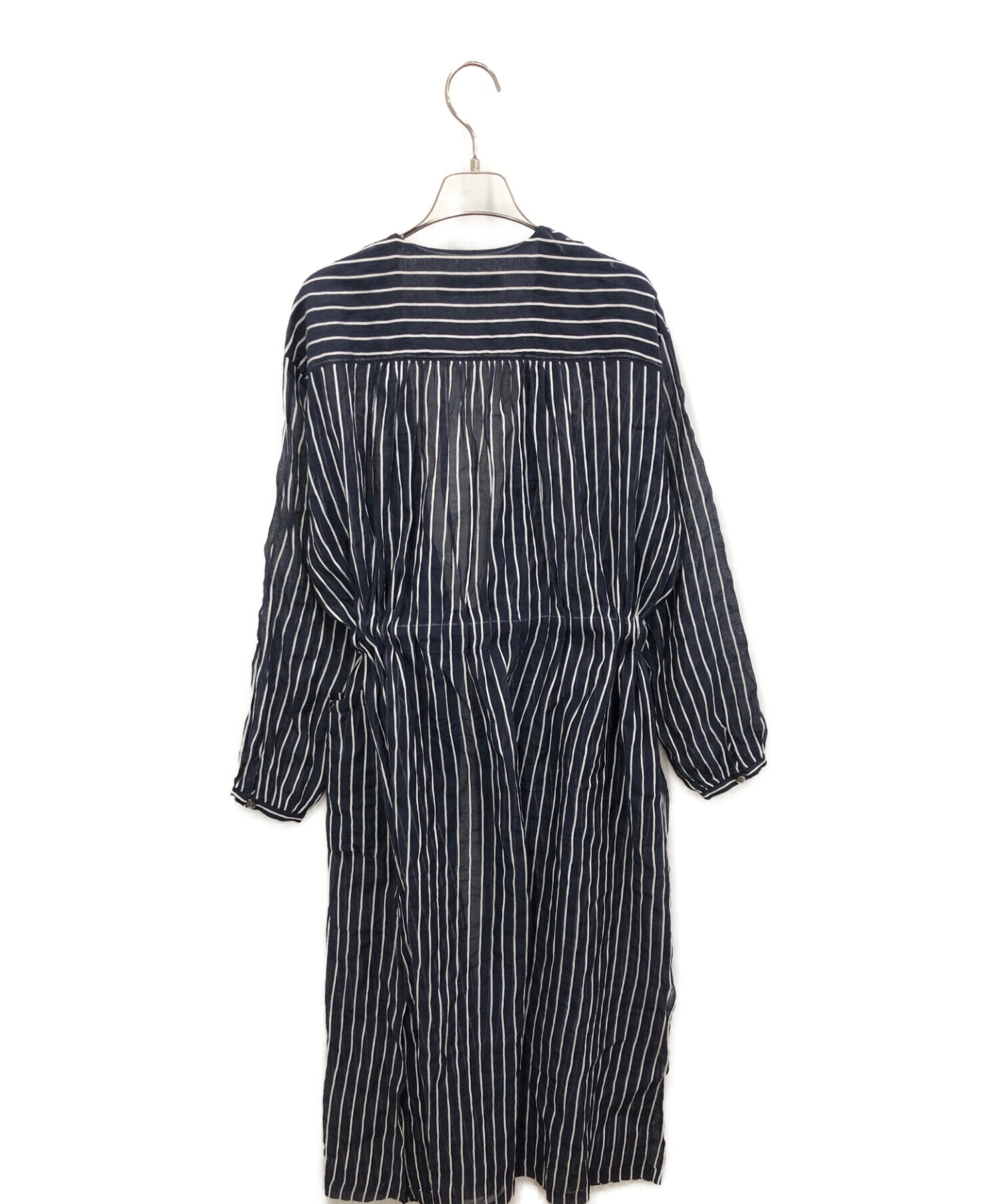 中古・古着通販】SACRA (サクラ) ワンピース ネイビー サイズ:38 