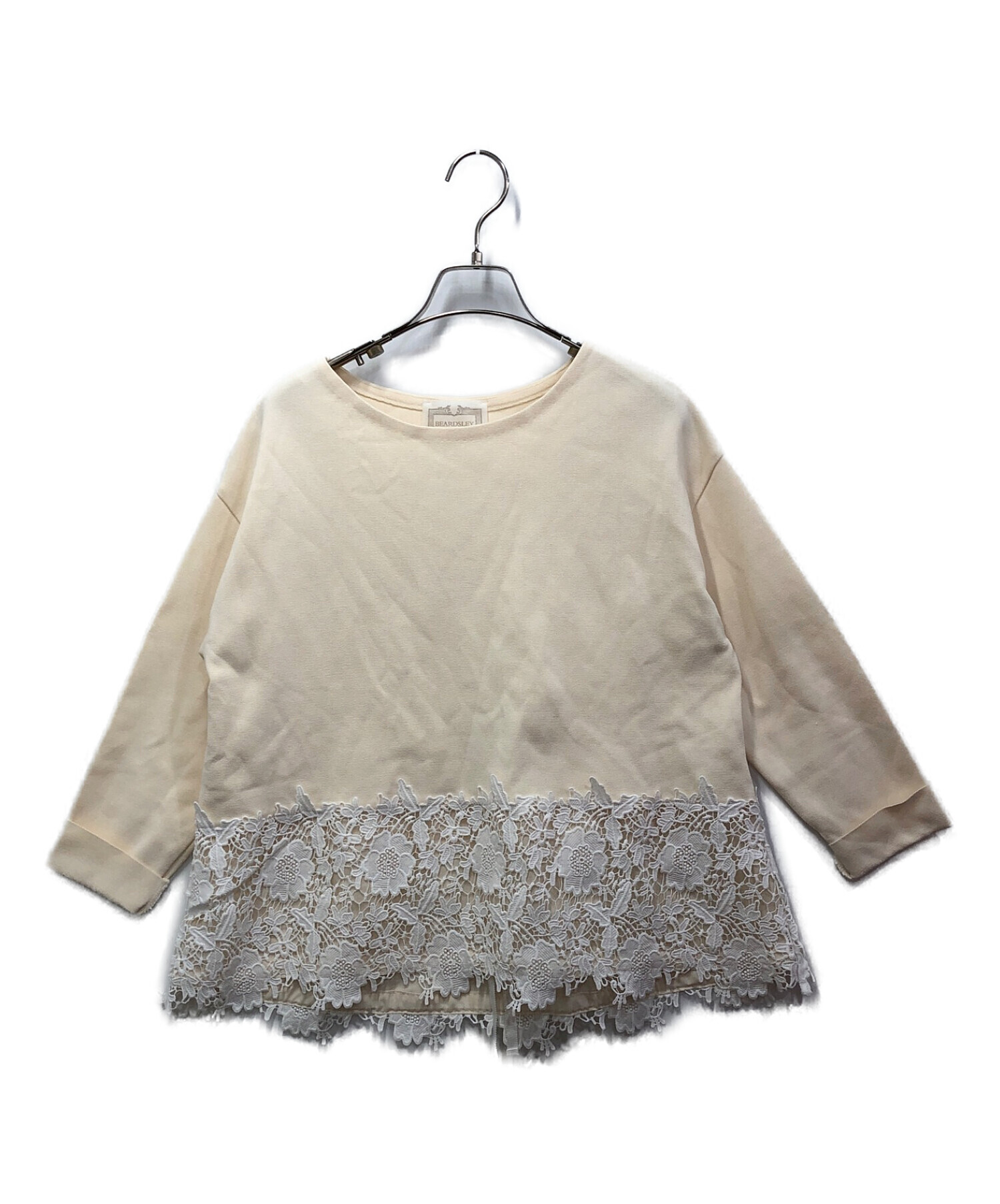 新品タグ付】ビアズリーぷっくり裏毛袖ボリュームカットソー