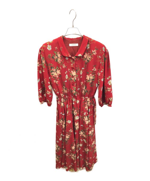 中古・古着通販】INGEBORG (インゲボルグ) 花柄ワンピース レッド  