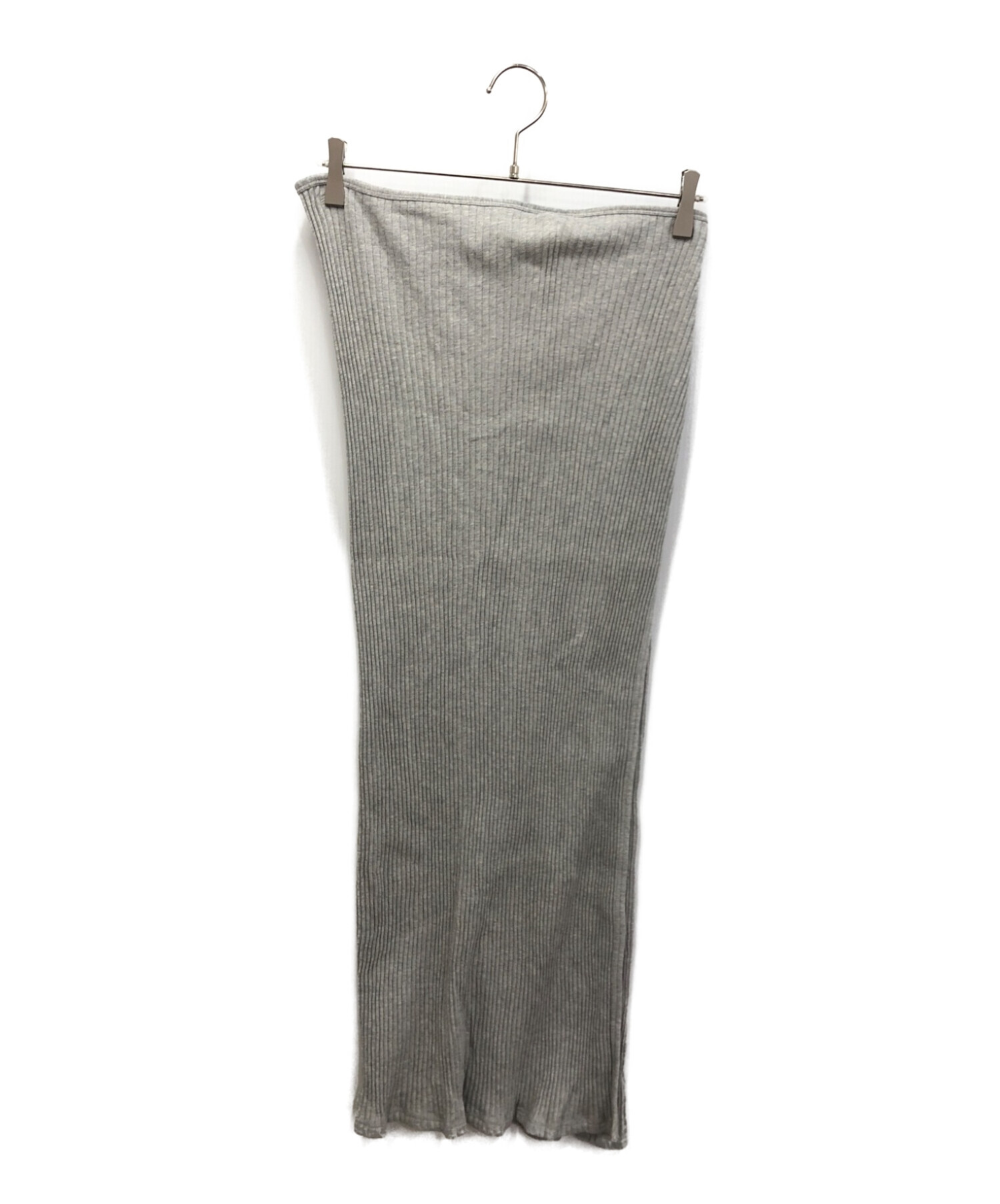 中古・古着通販】BASERANGE (ベースレンジ) リブニットラップスカート  