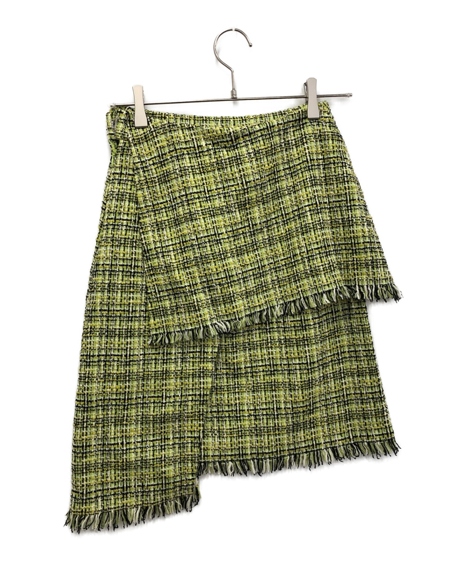 lecielbleu くびれる Check tweed skort サイズ34 
