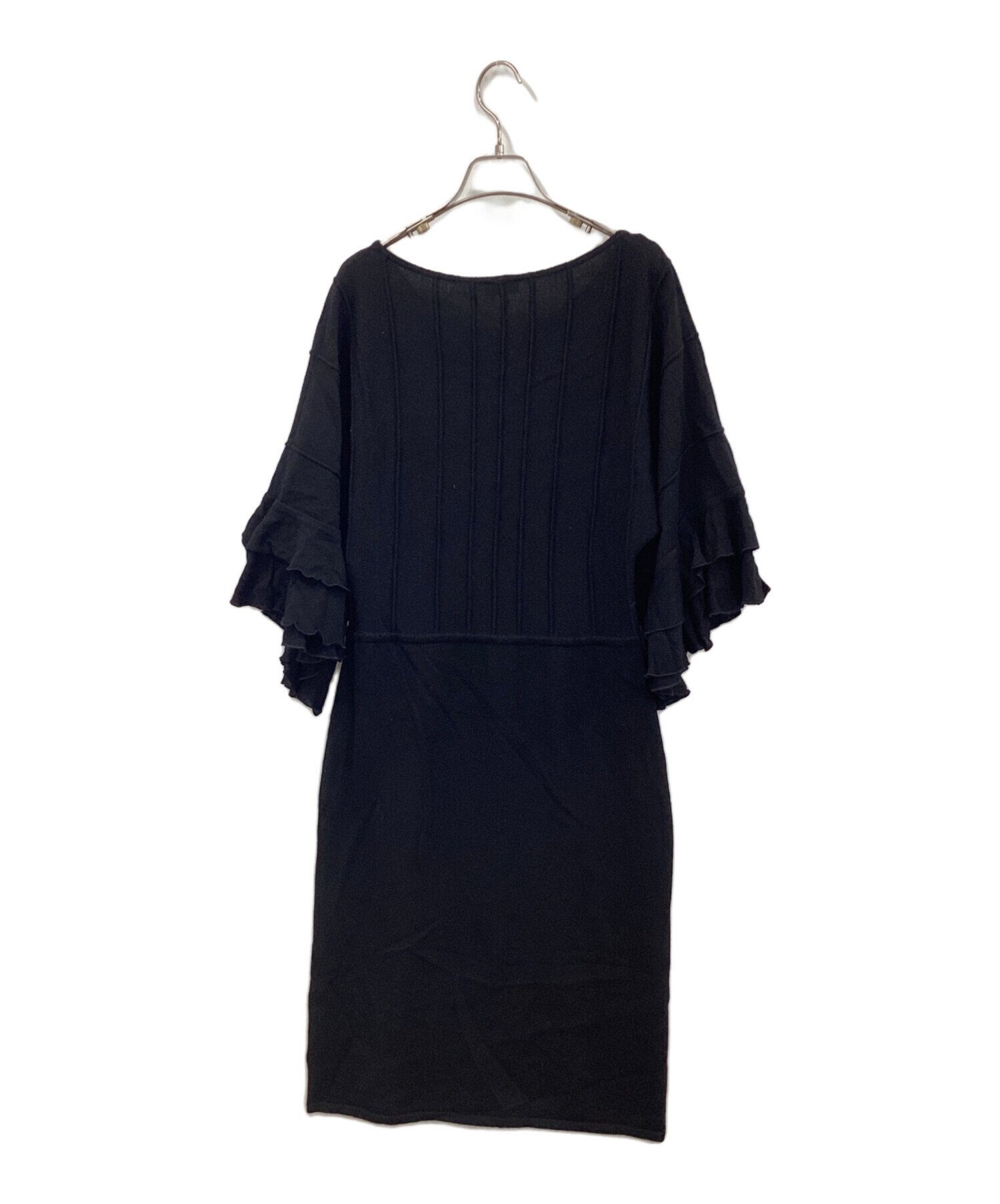 ヴァレンティノニットワンピースブラック - 半袖 