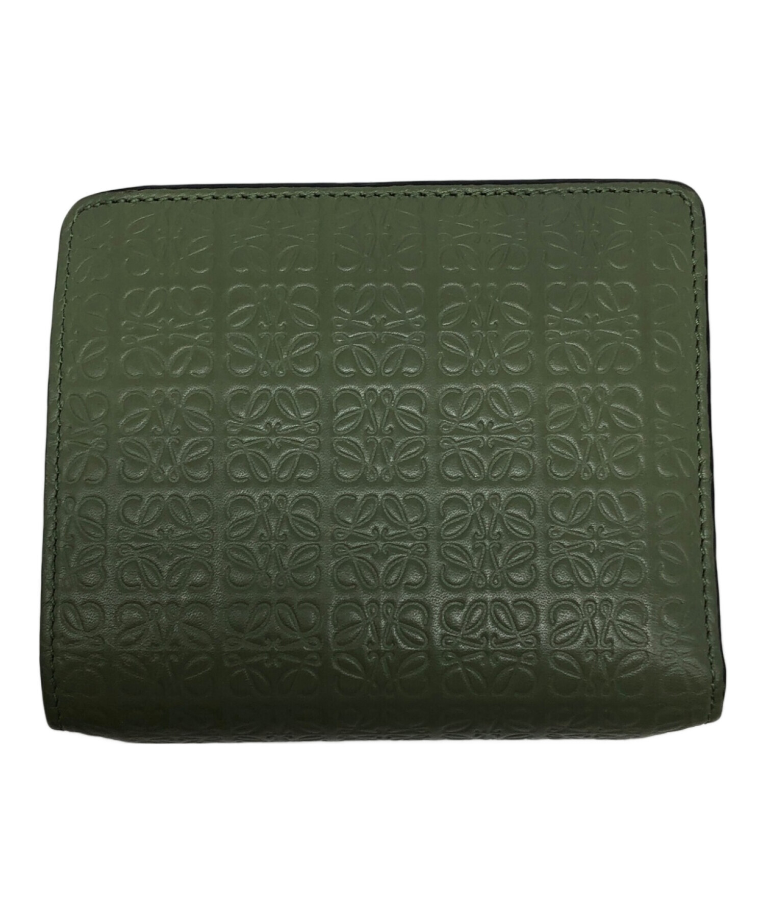 LOEWE （ロエベ） アナグラムコンパクトジップウォレット グリーン