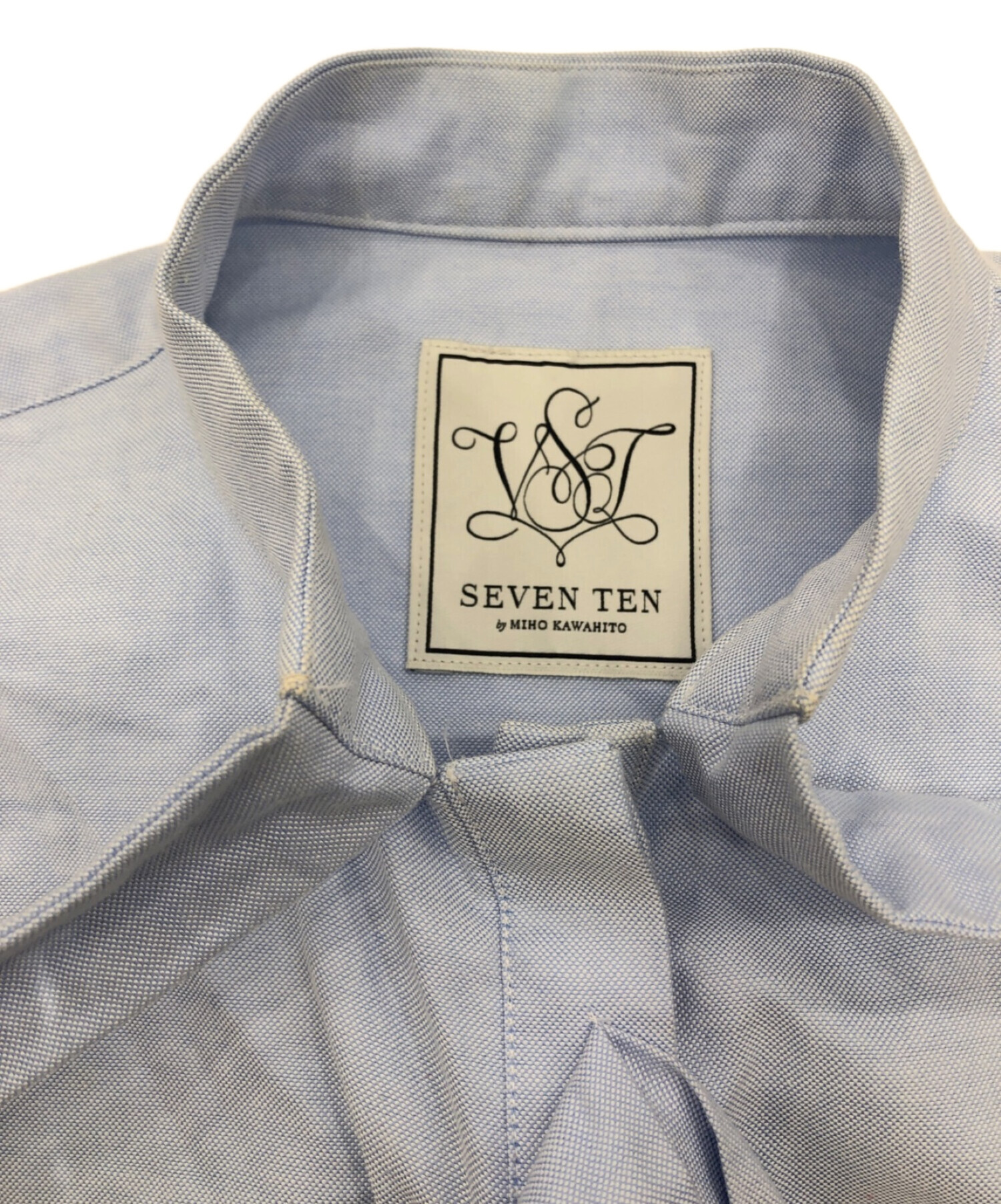 美品 SEVEN TEN by MIHO KAWAHITO ドット刺繍シャツ S