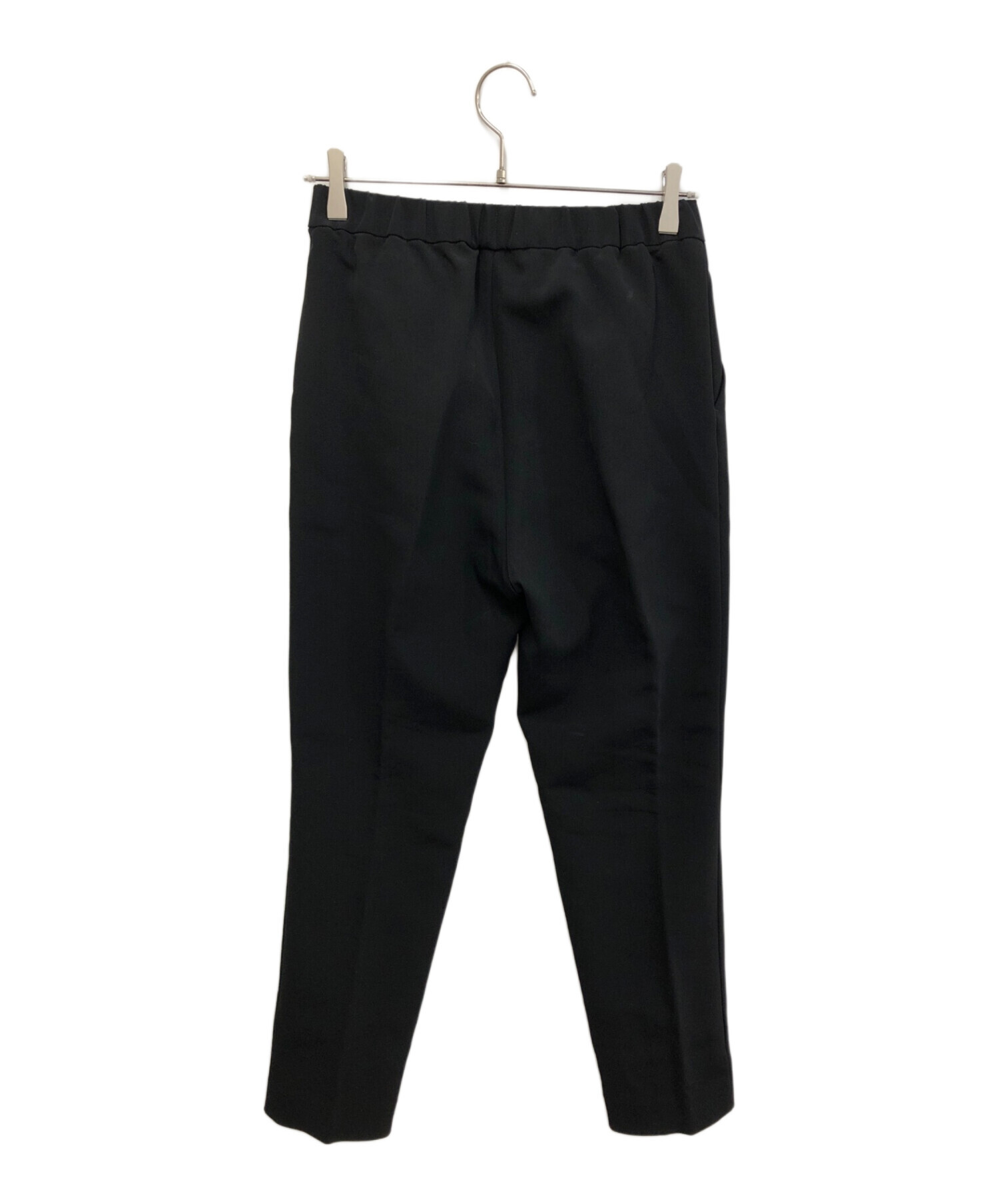 中古・古着通販】YORI (ヨリ) ダブルクロスパンツ ブラック サイズ:38 