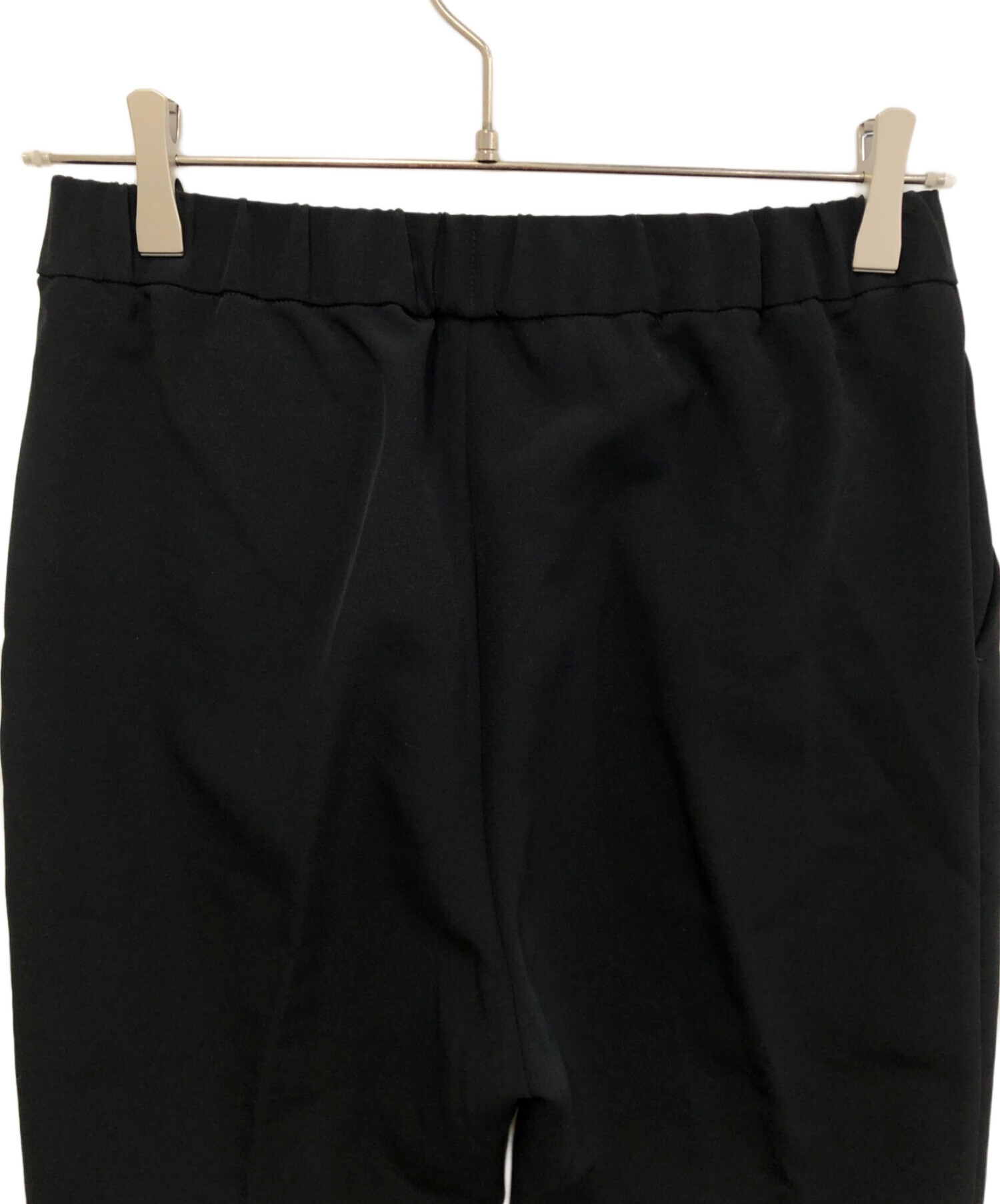 中古・古着通販】YORI (ヨリ) ダブルクロスパンツ ブラック サイズ:38 