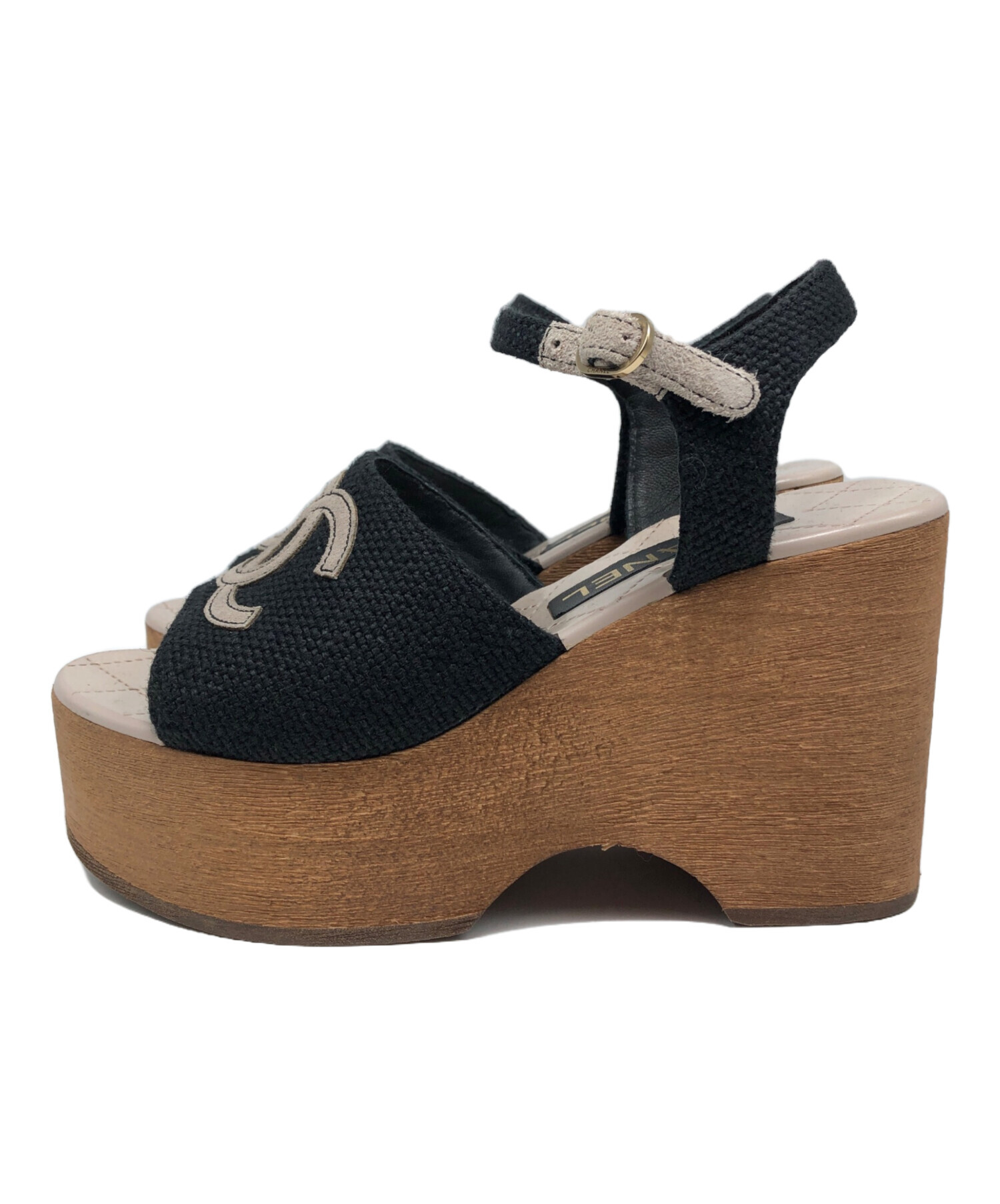 CHANELシャネル サンダル ウェッジソール