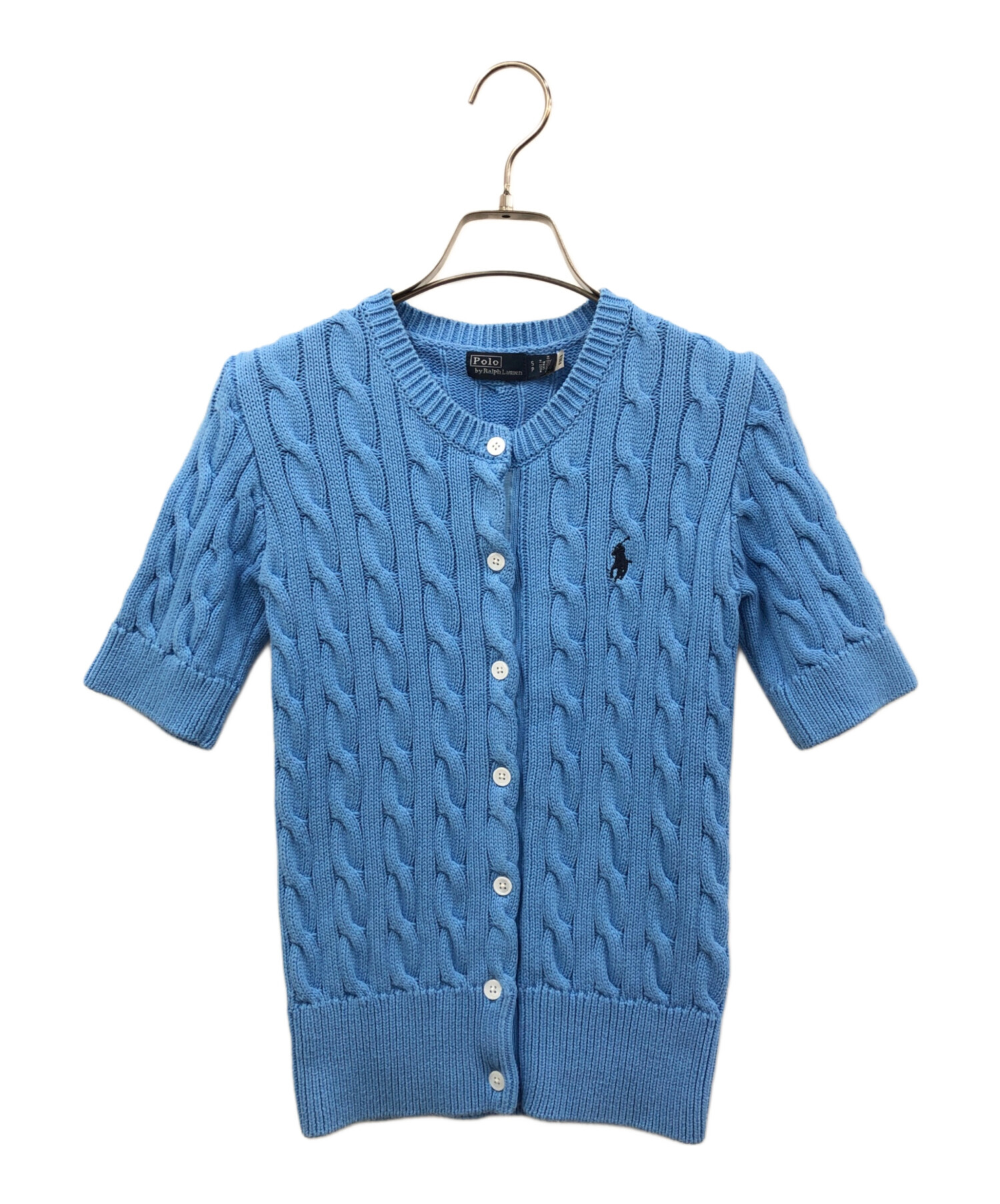 半袖ニット ブルー POLO RALPH LAUREN ポロ ラルフローレン