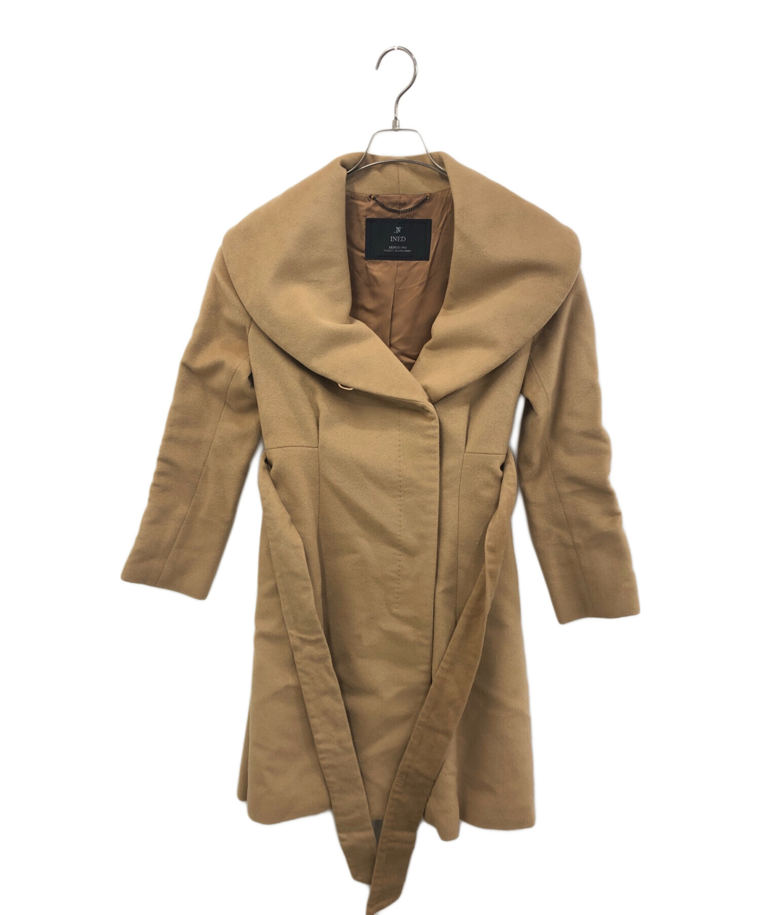 INED イネド　カシミヤ　コート　ベージュ　美品 CONTESSA》カシミヤラップコート《PIACENZA》｜INED（イネド