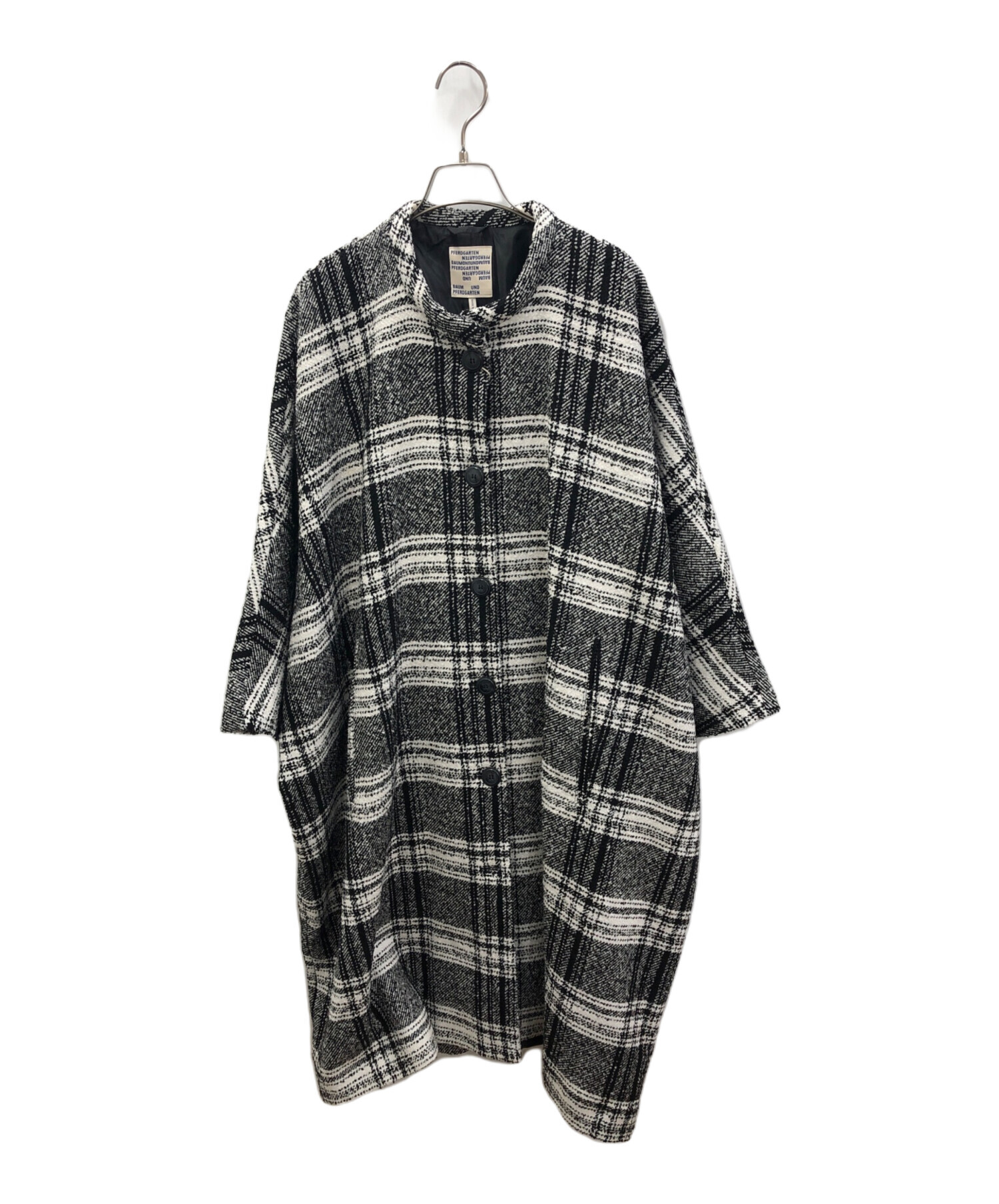 BAUM UND PFERDGARTENグレンチェック柄ロングコート
