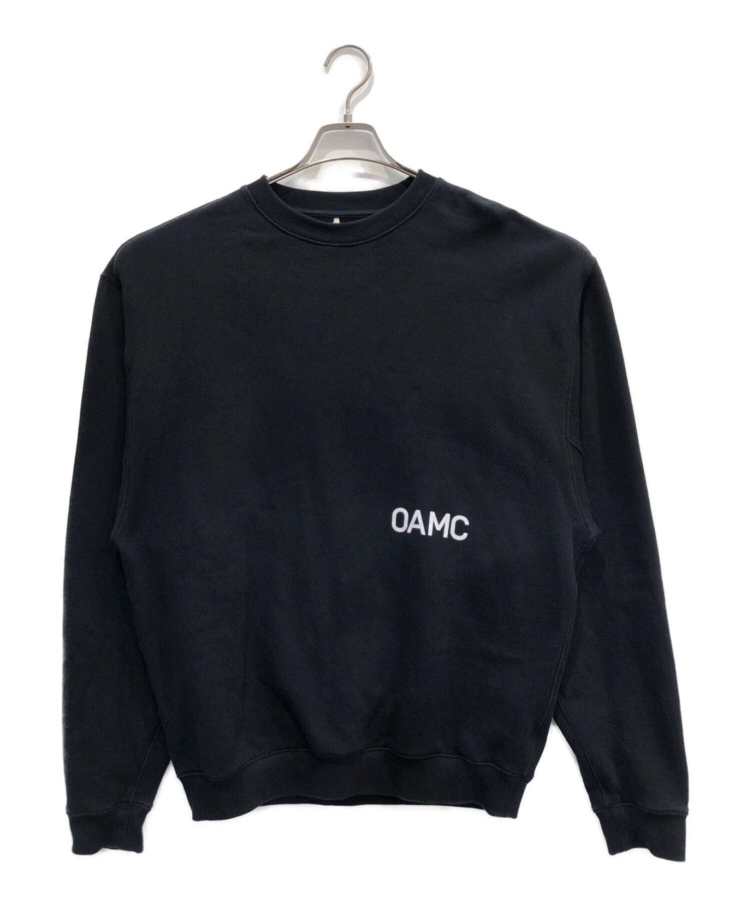 OAMC (オーエーエムシー) 稲妻プリントクルーネックスウェット ブラック サイズ:S