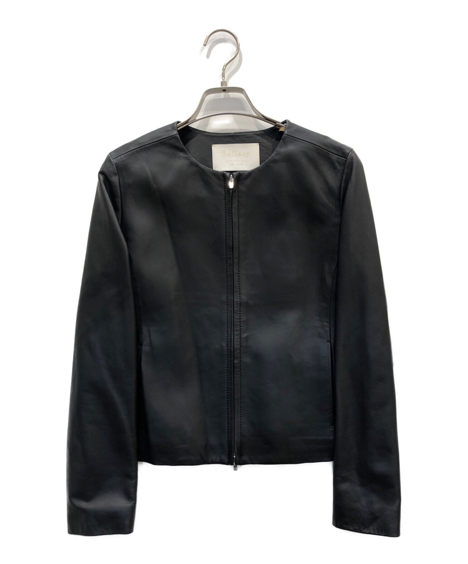 中古・古着通販】BALLSEY (ボールジィ) スムースレザー ノーカラー